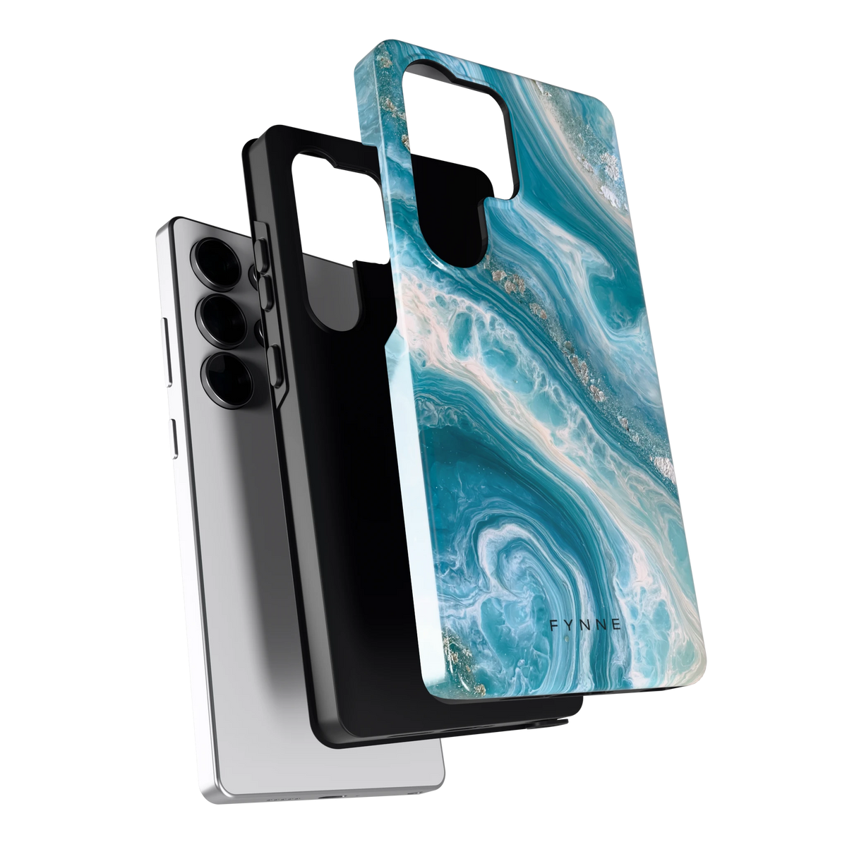 Oceaangolven hoesje voor Galaxy S25 Ultra, los van de telefoon