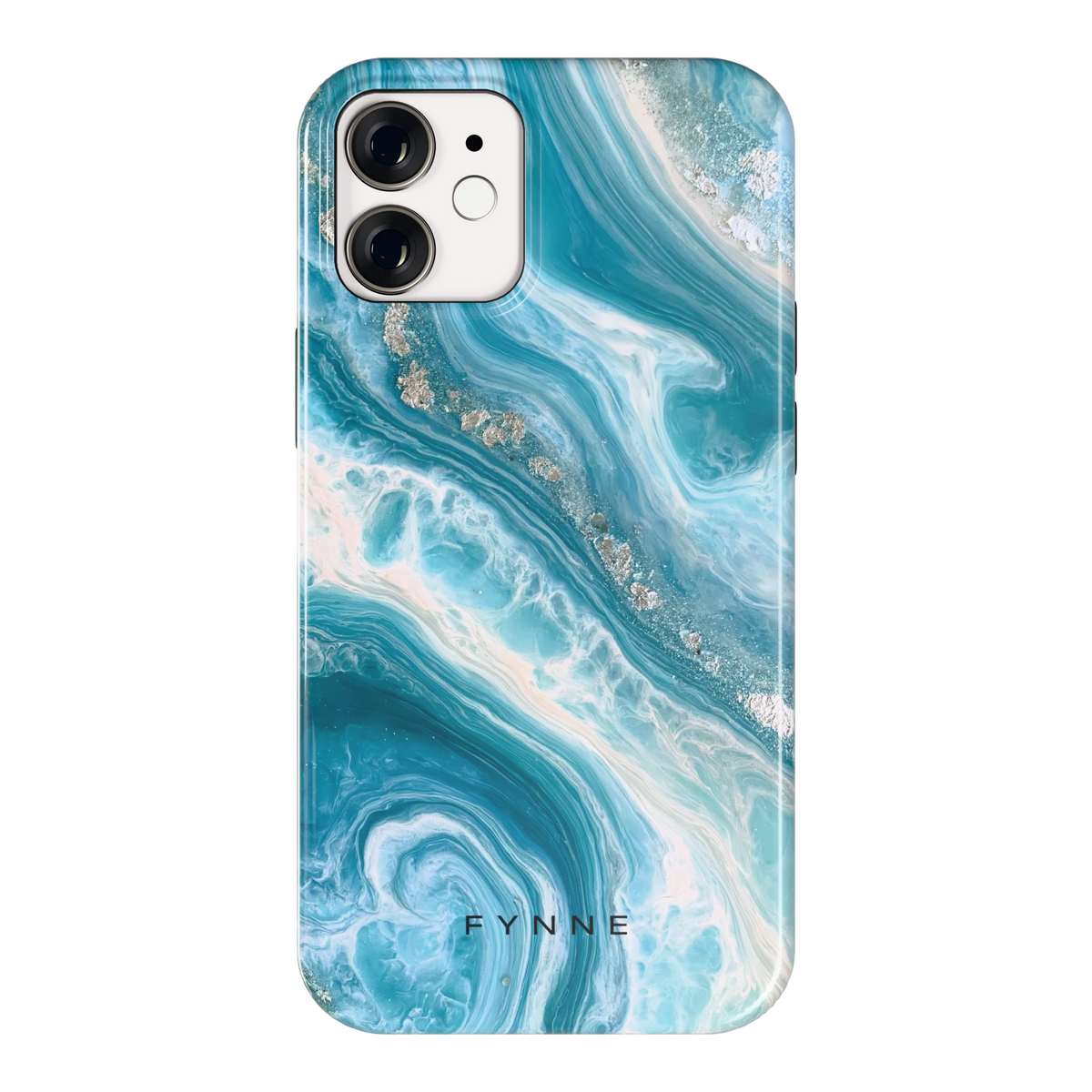 Oceaangolven hoesje voor iPhone 12 mini, achterkant