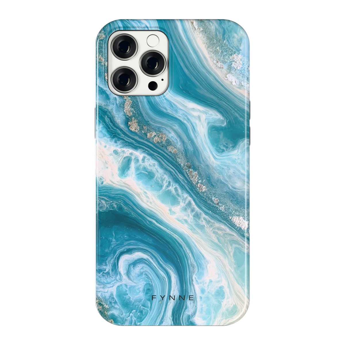 Oceaangolven hoesje voor iPhone 12 Pro Max, achterkant