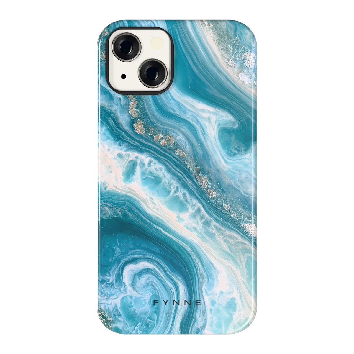 Oceaangolven hoesje voor iPhone 13, achterkant