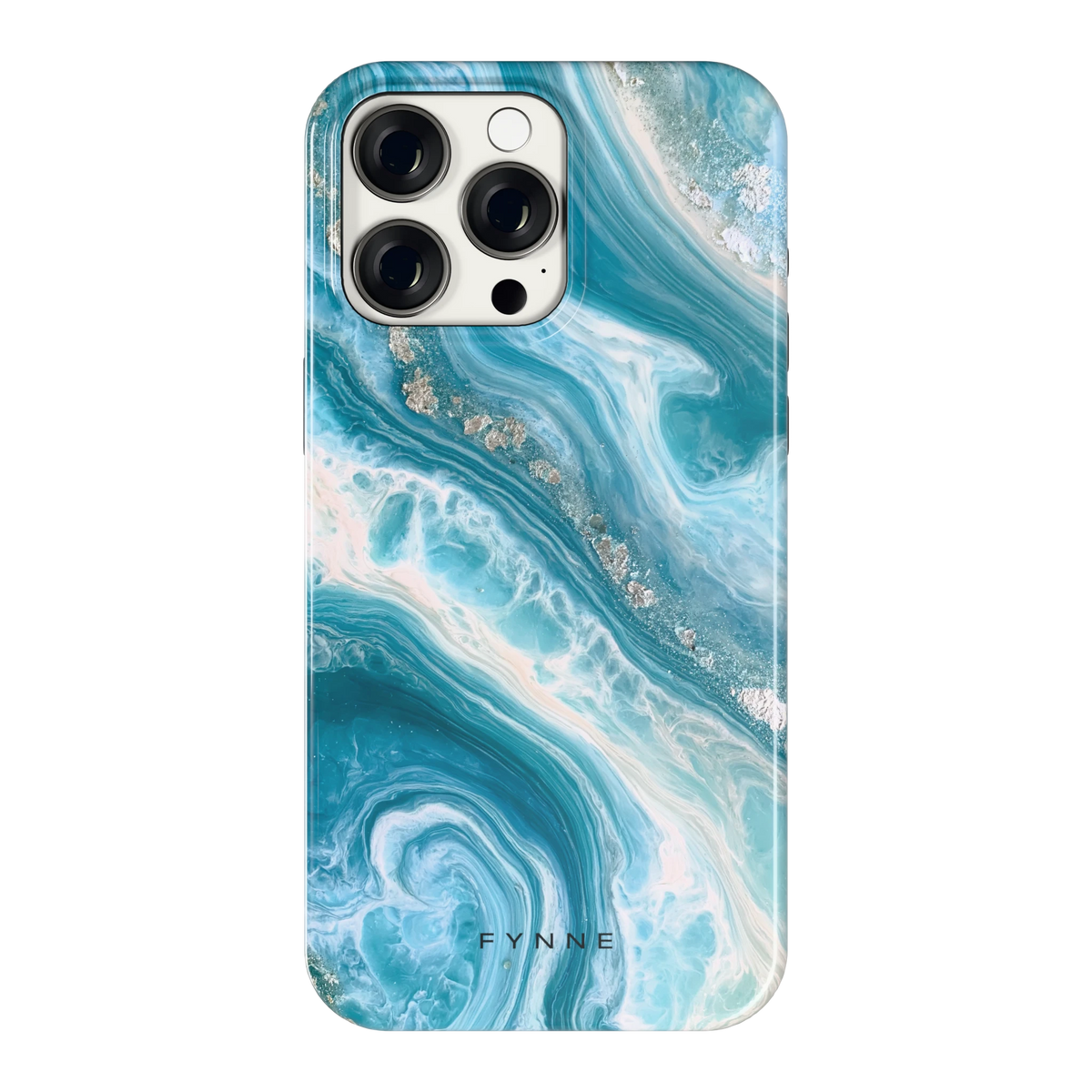 Oceaangolven hoesje voor iPhone 15 Pro Max, achterkant