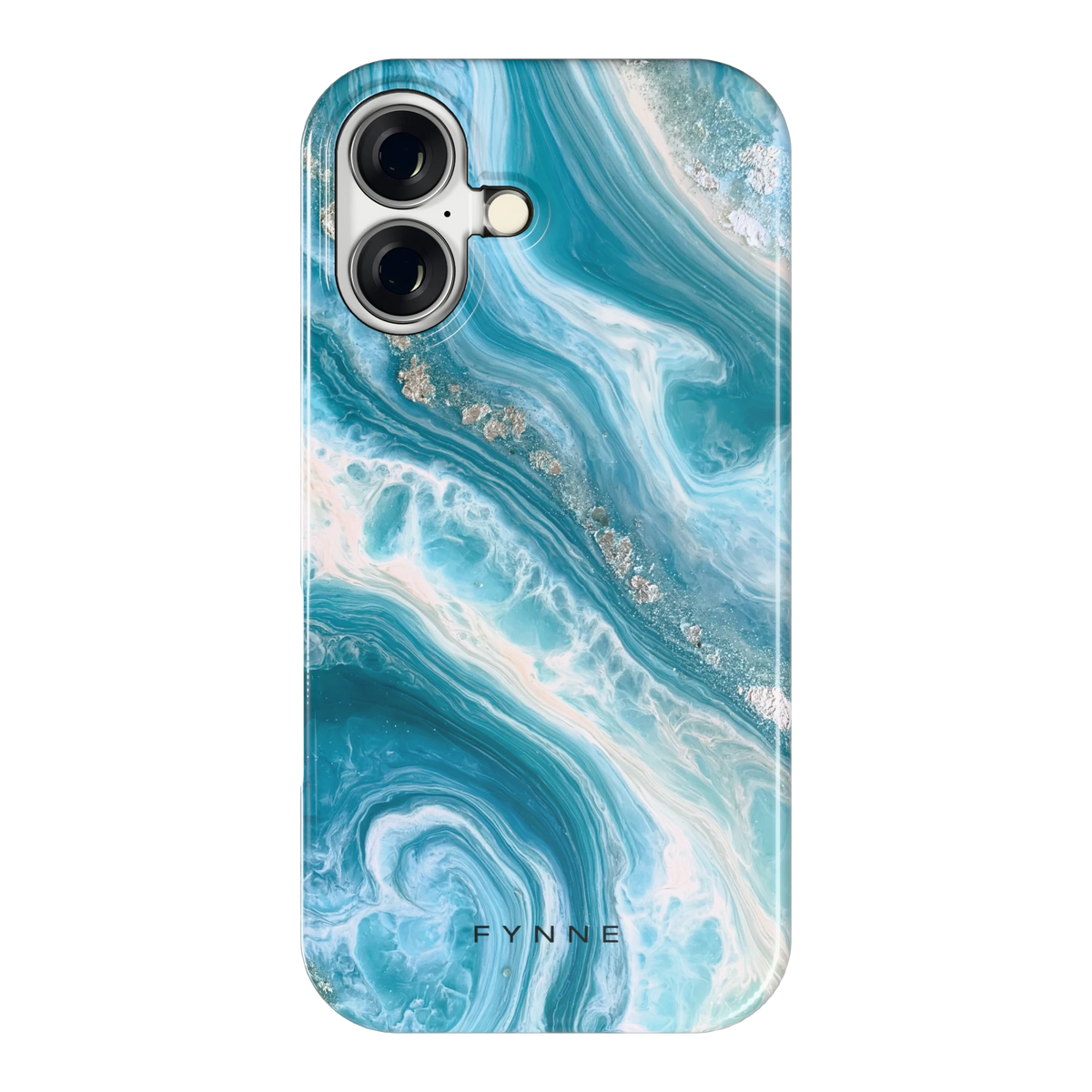Oceaangolven hoesje voor iPhone 16, achterkant