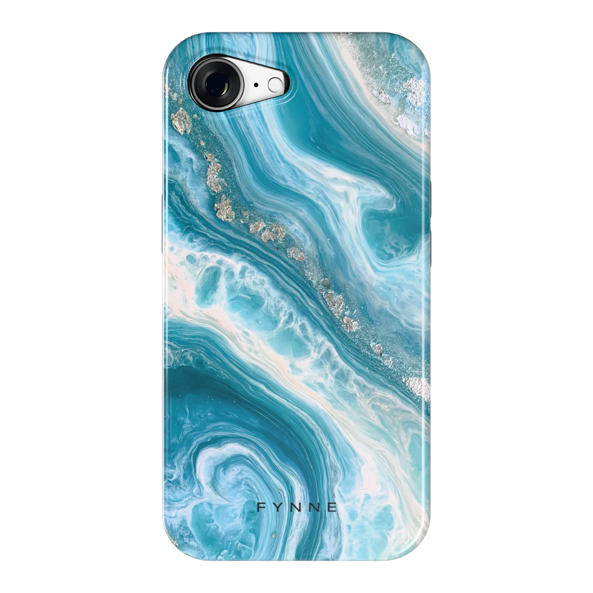 Oceaangolven hoesje voor iPhone 16e, achterkant