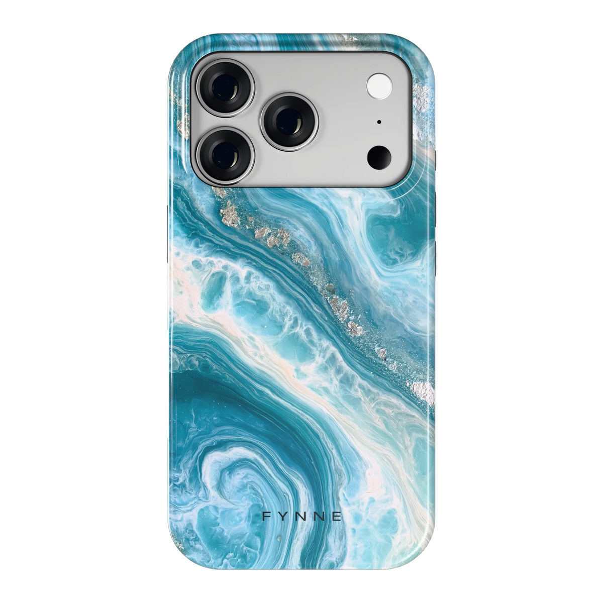 Oceaangolven hoesje voor iPhone 18 Pro, achterkant