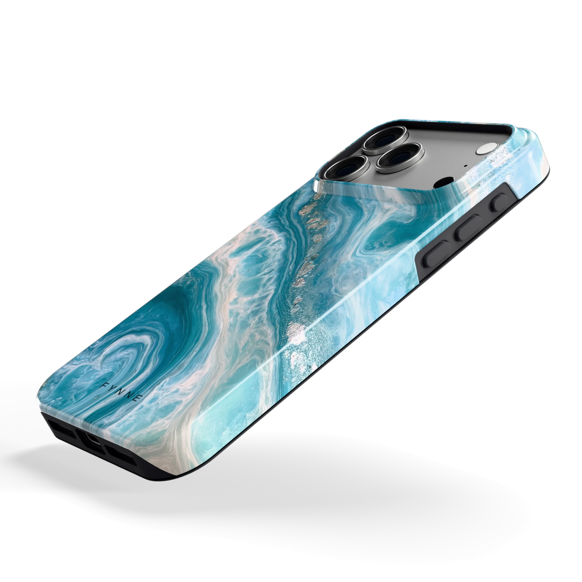 Oceaangolven hoesje voor iPhone 18 Pro Max, schuin