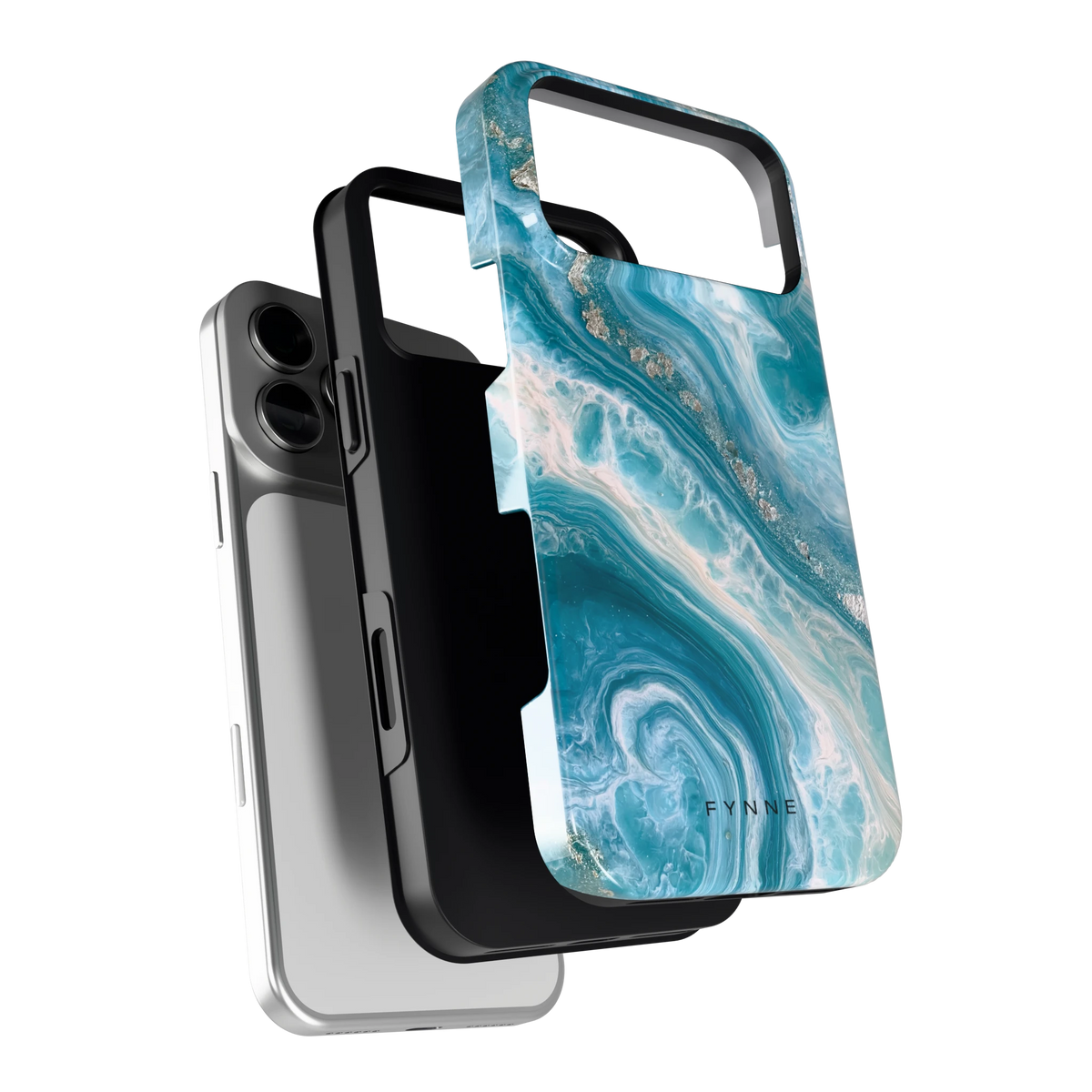 Oceaangolven hoesje voor iPhone 18 Pro Max, los van de telefoon