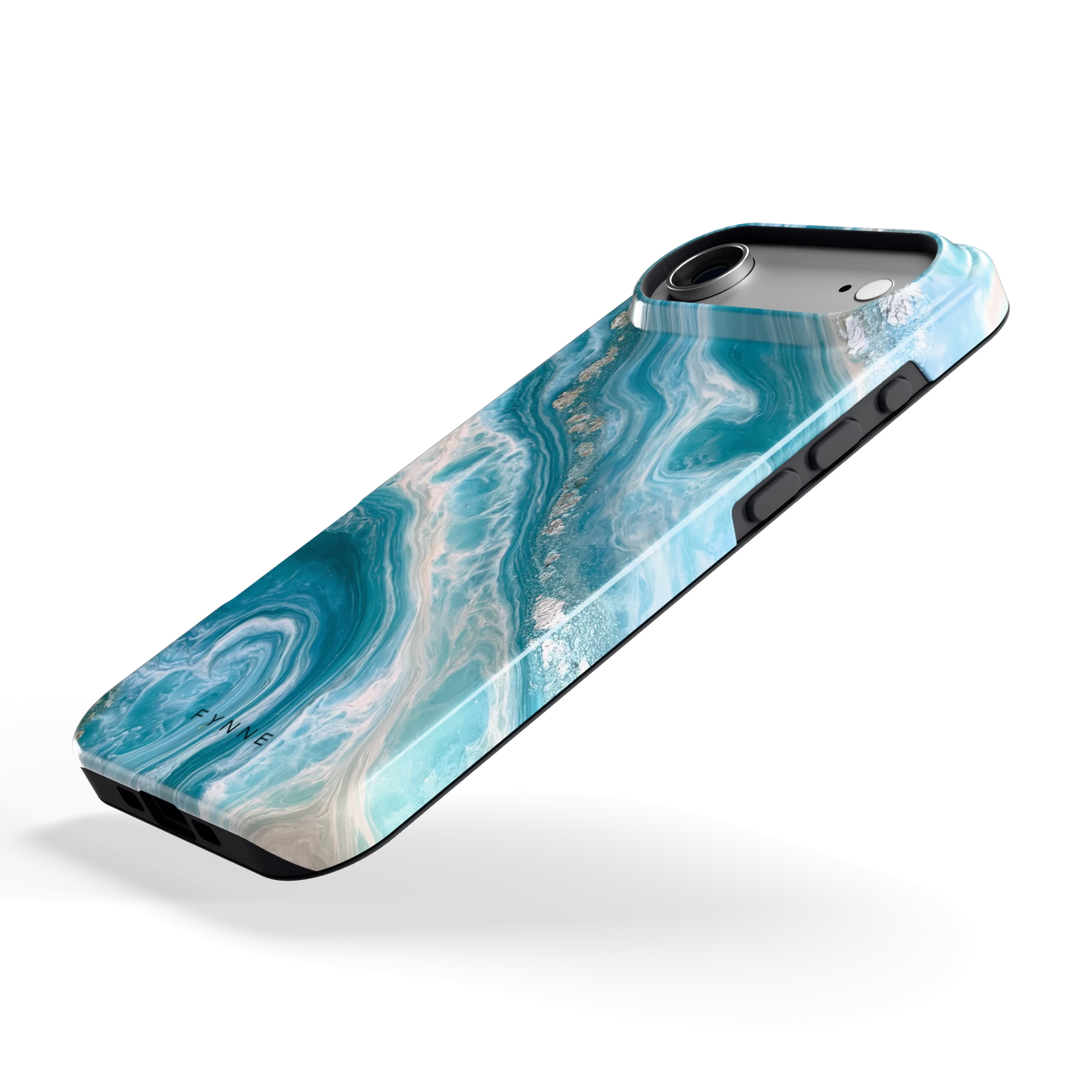 Oceaangolven hoesje voor iPhone Air, schuin
