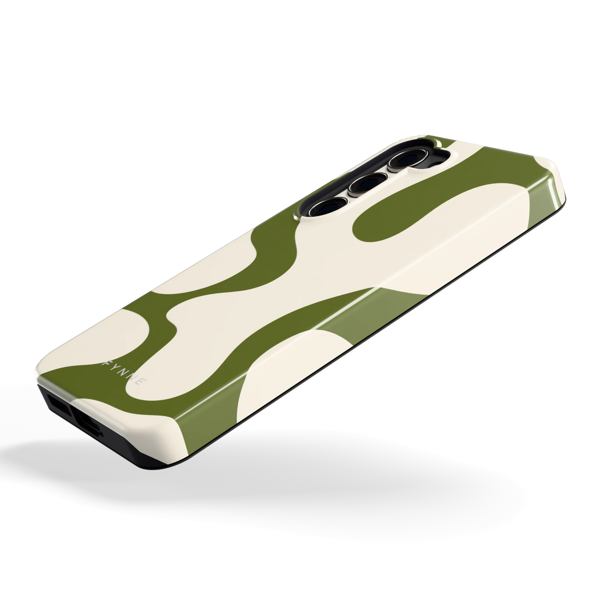 Olijfvlekken hoesje voor Galaxy S23, schuin