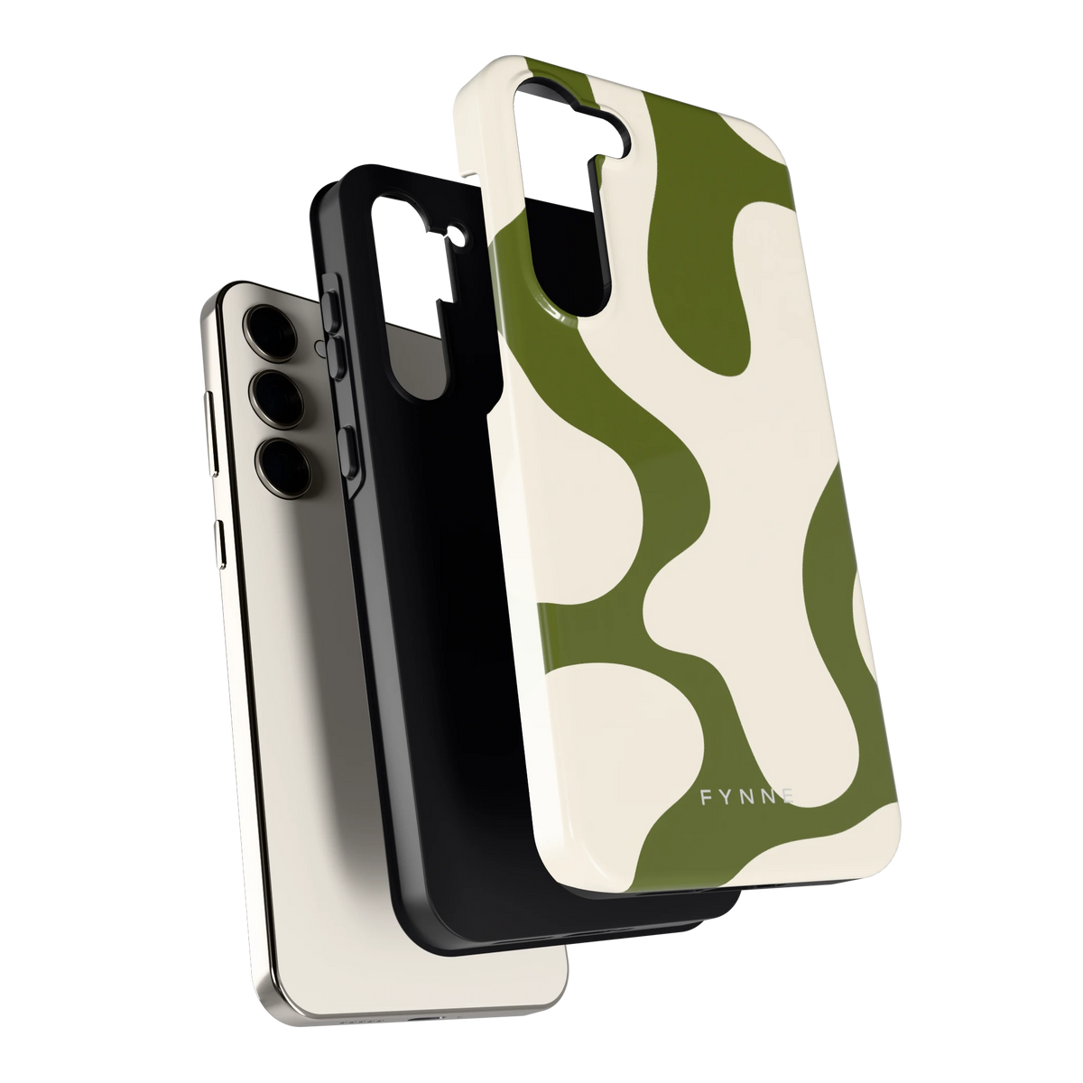 Olijfvlekken hoesje voor Galaxy S23+, los van de telefoon