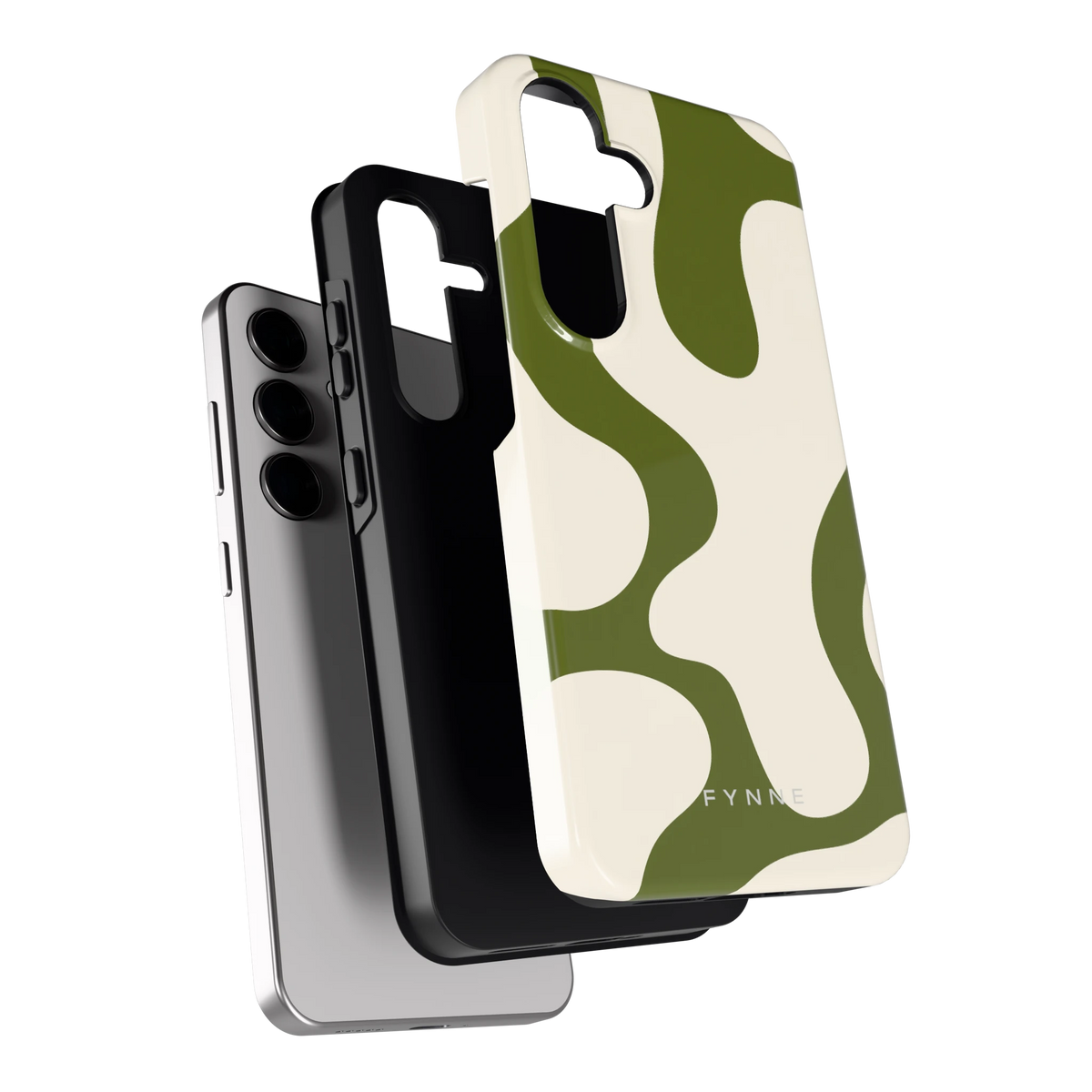 Olijfvlekken hoesje voor Galaxy S24, los van de telefoon