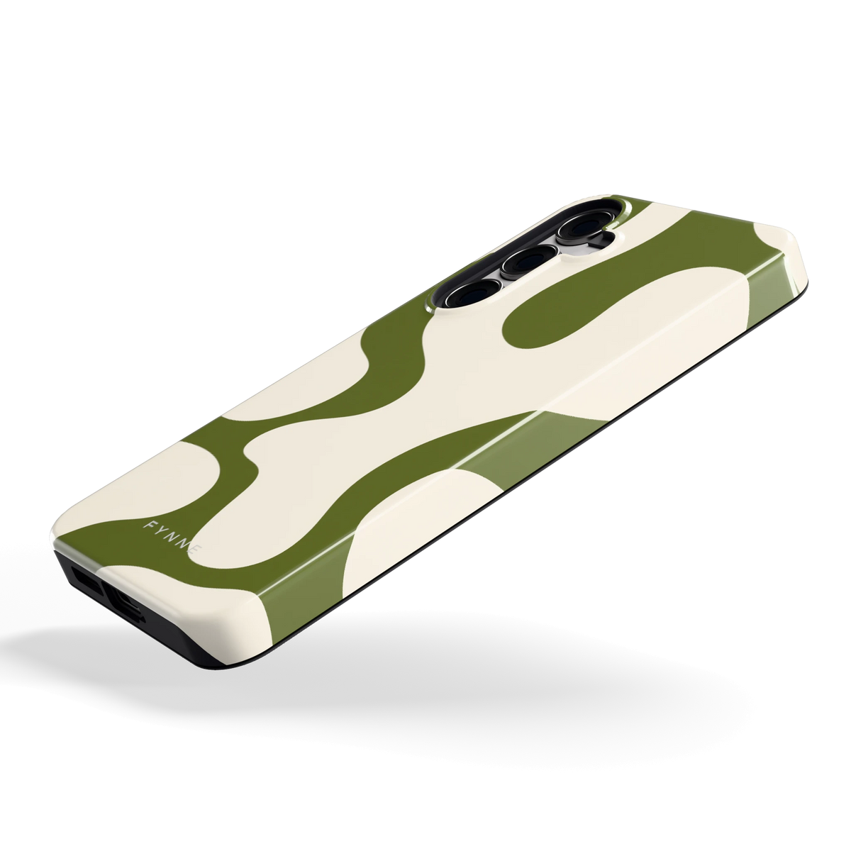 Olijfvlekken hoesje voor Galaxy S24+, schuin