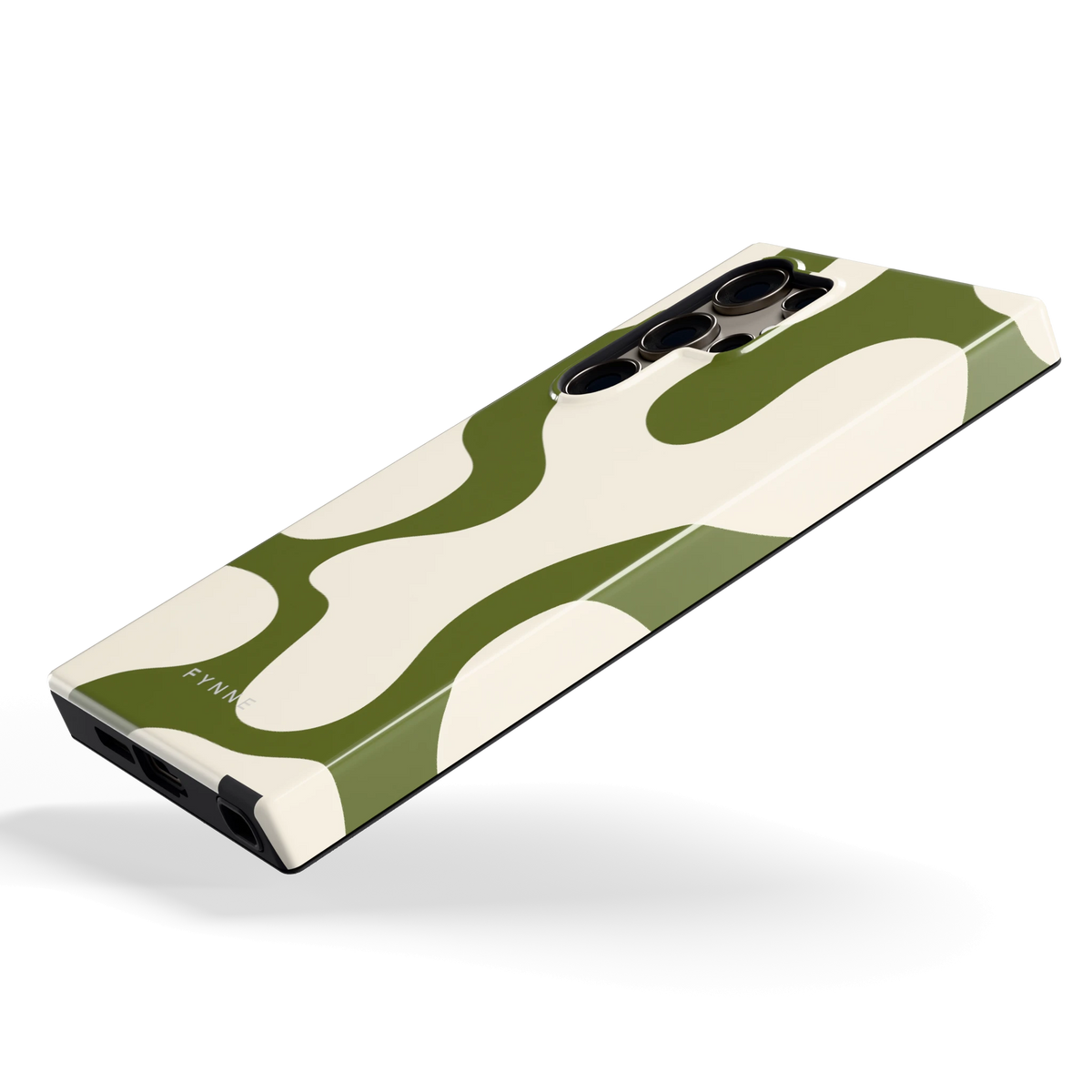 Olijfvlekken hoesje voor Galaxy S24 Ultra, schuin
