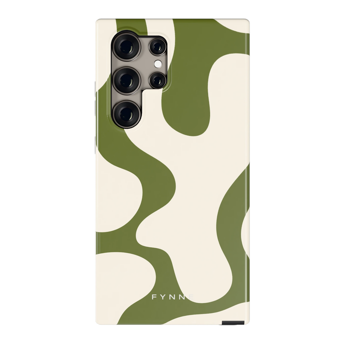 Olijfvlekken hoesje voor Galaxy S24 Ultra, achterkant