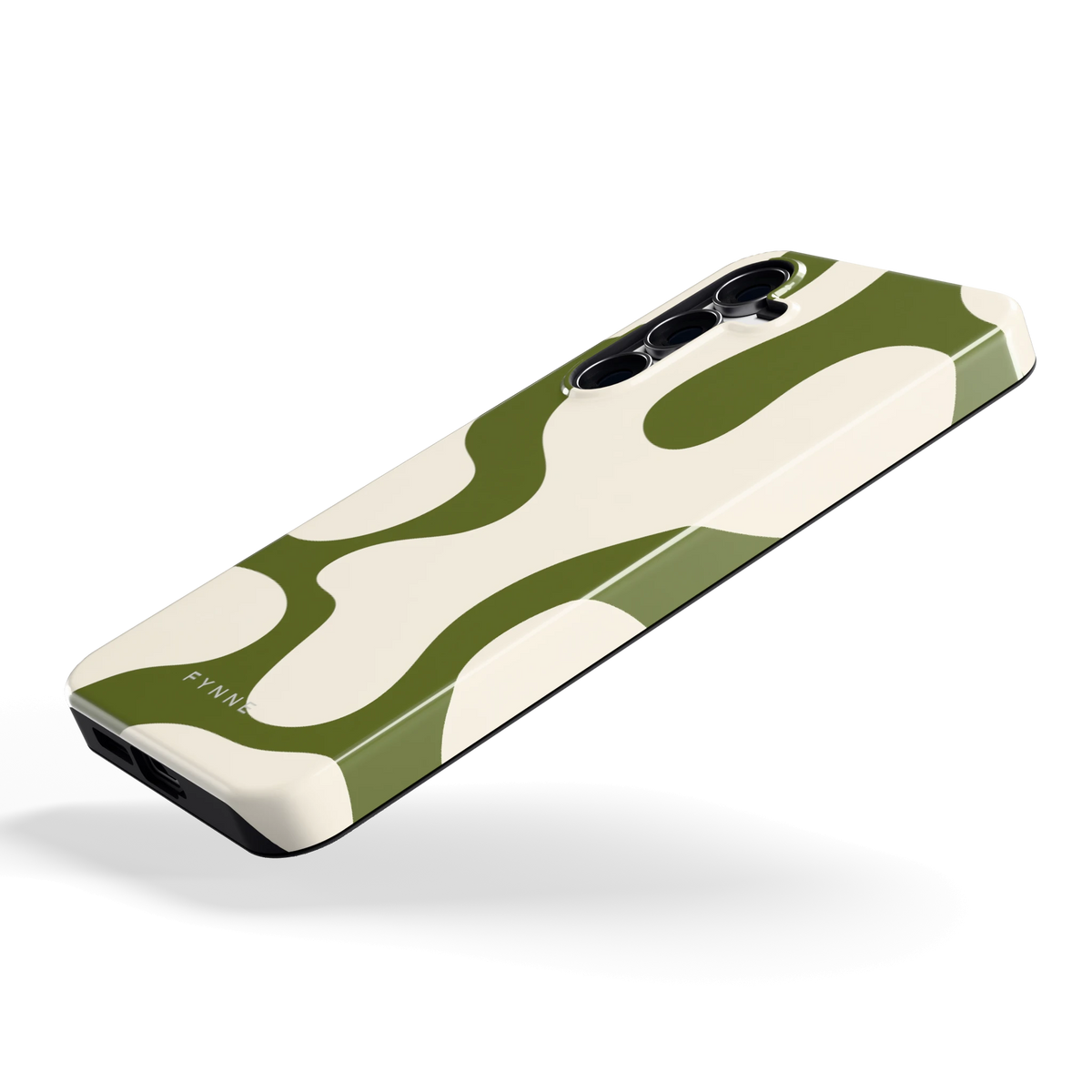 Olijfvlekken hoesje voor Galaxy S25 FE, schuin