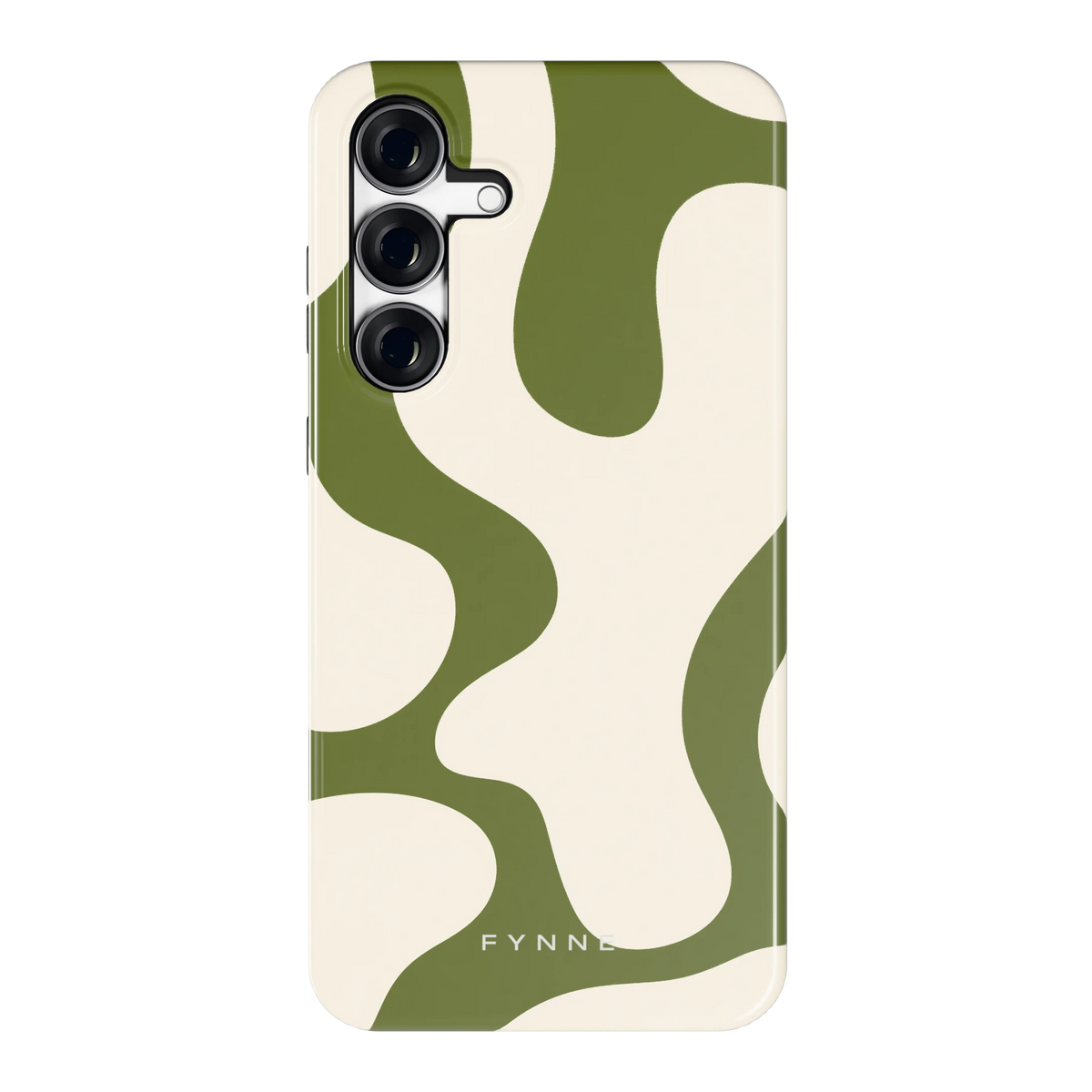 Olijfvlekken hoesje voor Galaxy S25 FE, achterkant