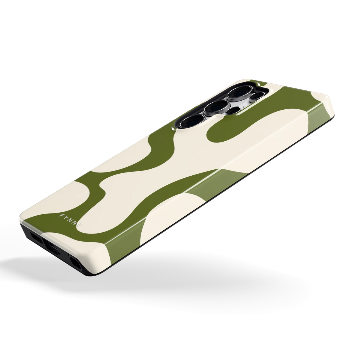 Olijfvlekken hoesje voor Galaxy S25 Ultra, schuin