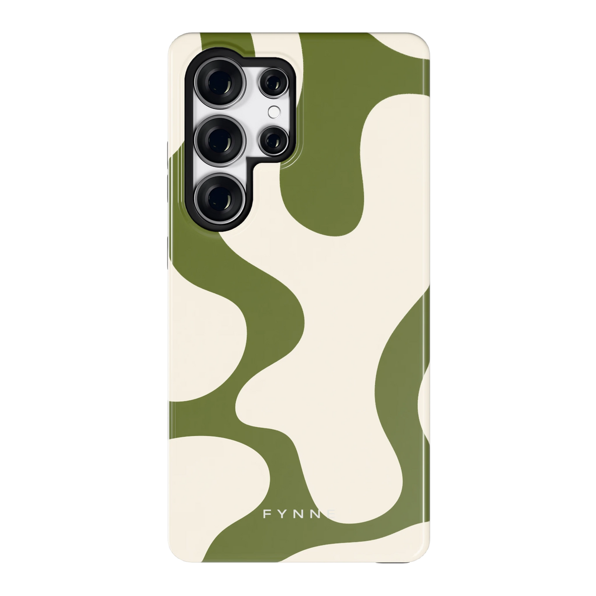 Olijfvlekken hoesje voor Galaxy S25 Ultra, achterkant