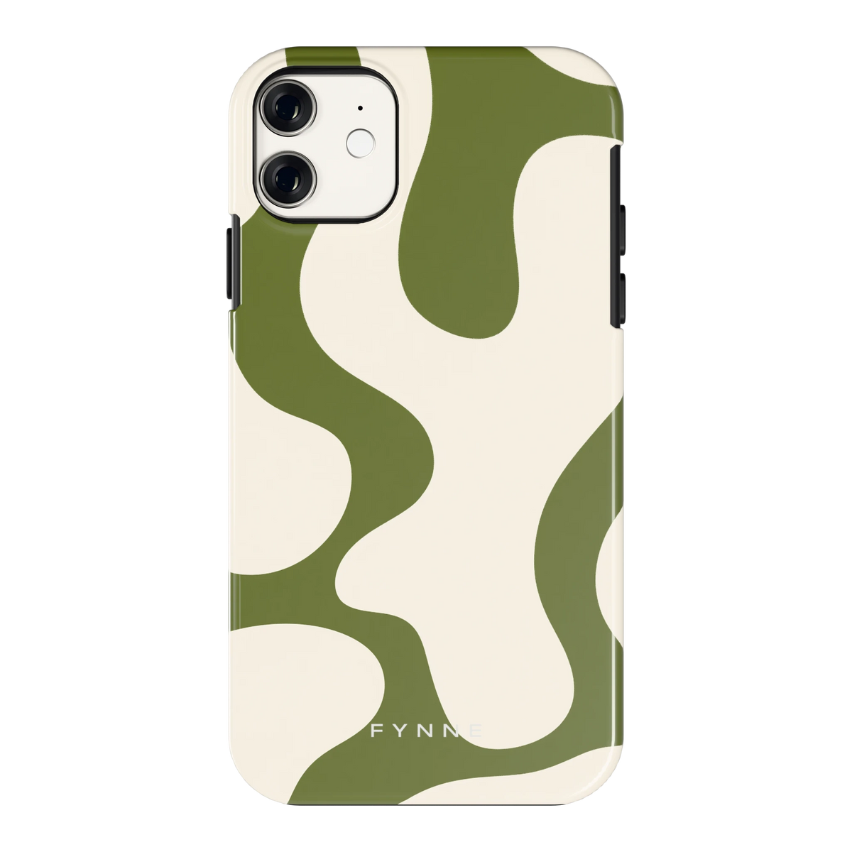 Olijfvlekken hoesje voor iPhone 11, achterkant
