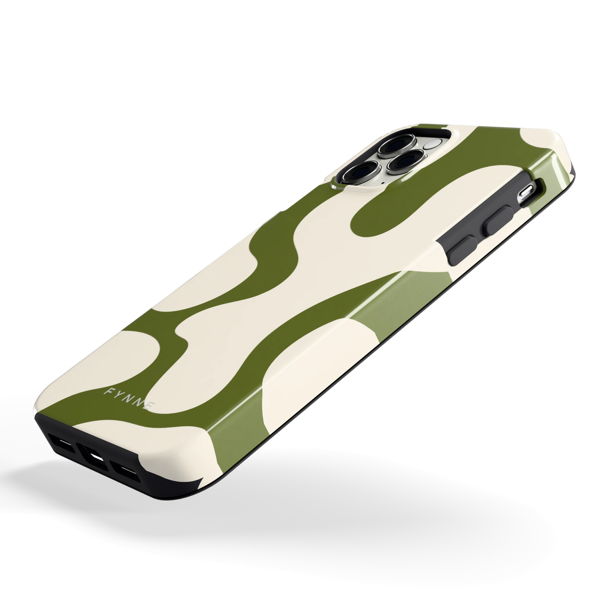 Olijfvlekken hoesje voor iPhone 11 Pro, schuin
