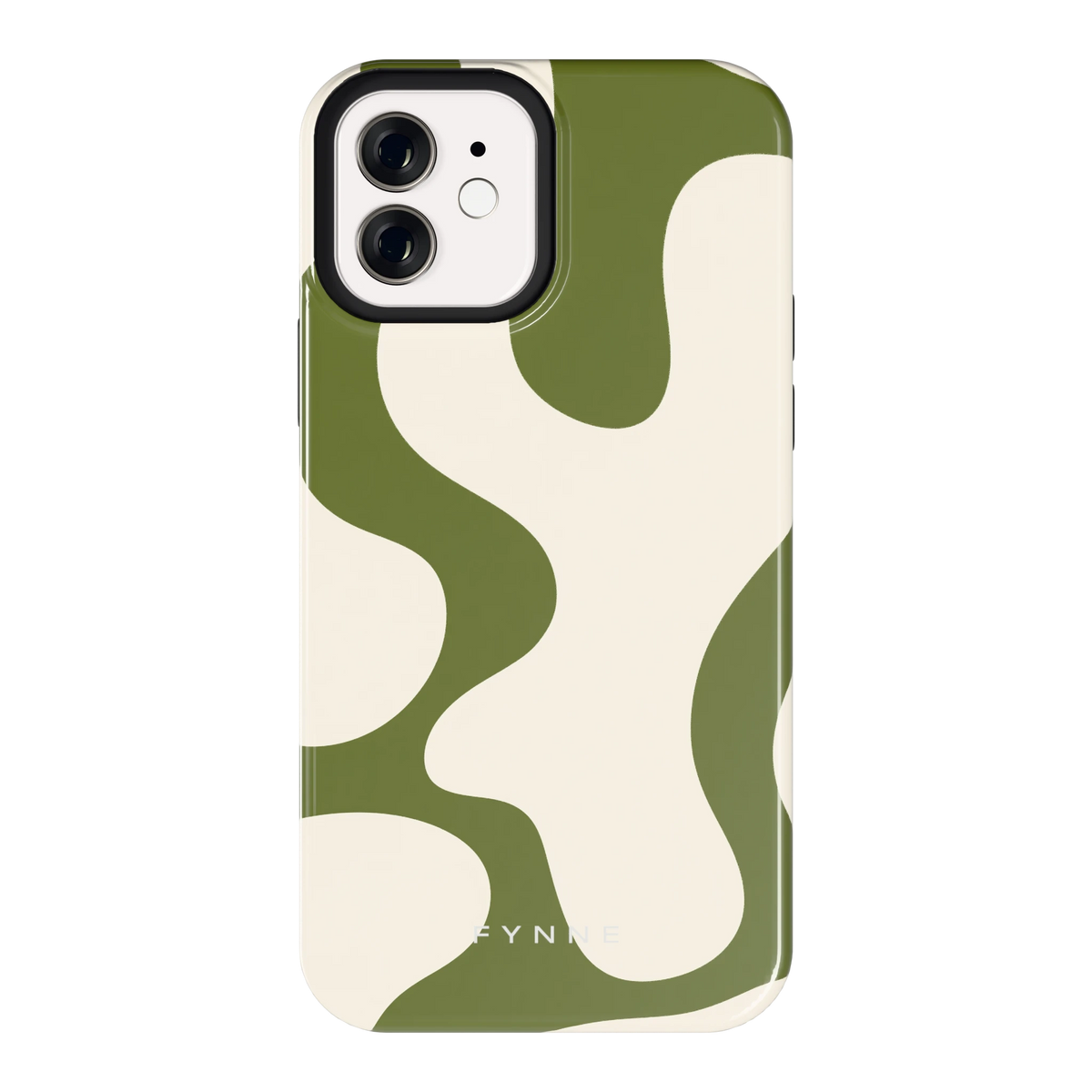 Olijfvlekken hoesje voor iPhone 12, achterkant