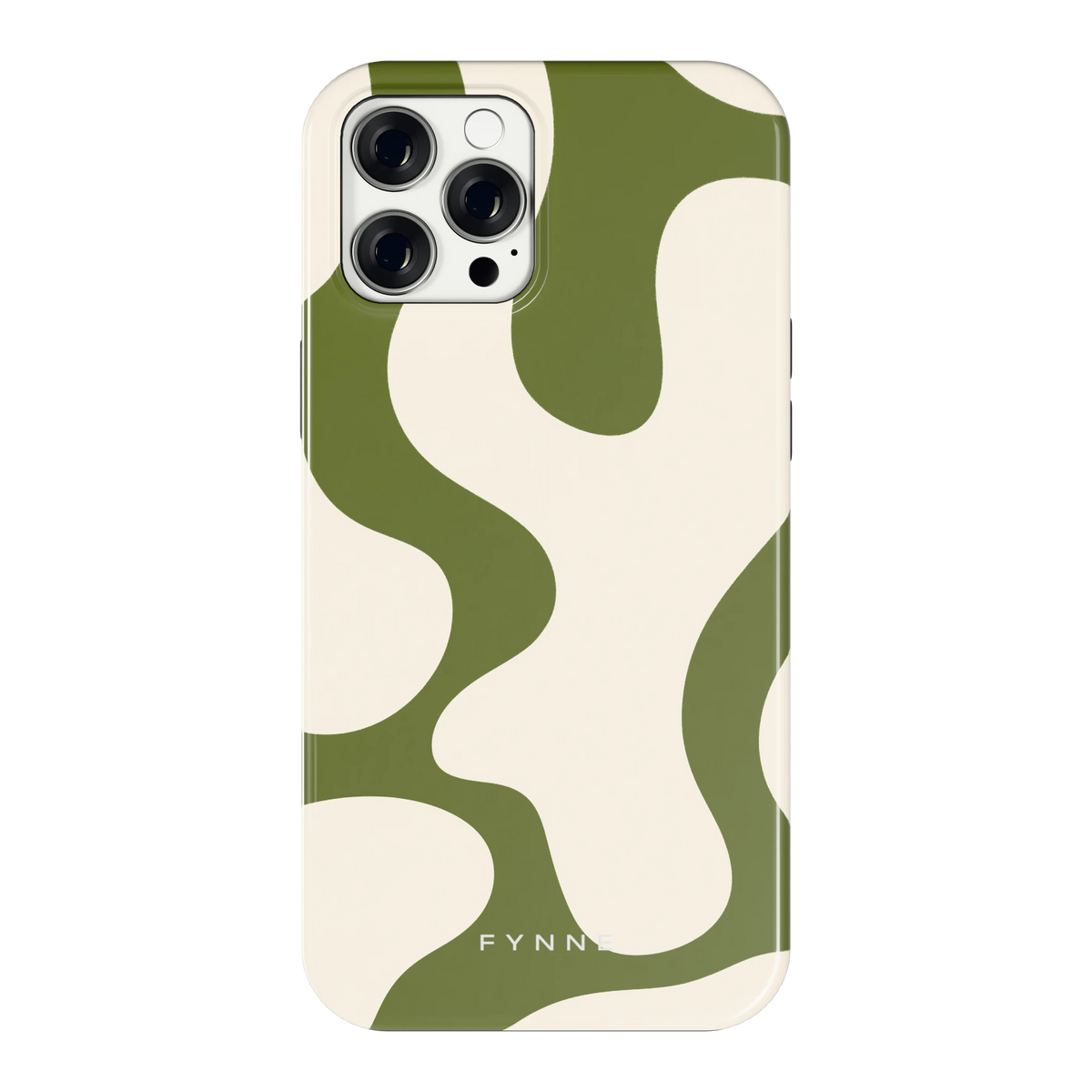 Olijfvlekken hoesje voor iPhone 12 Pro Max, achterkant