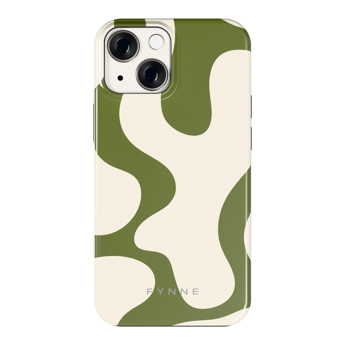 Olijfvlekken hoesje voor iPhone 13 mini, achterkant