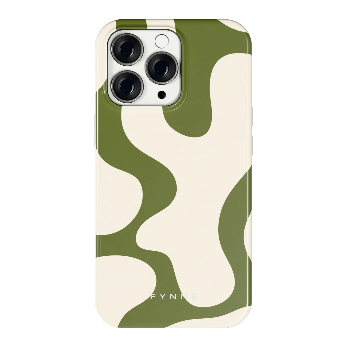 Olijfvlekken hoesje voor iPhone 13 Pro, achterkant