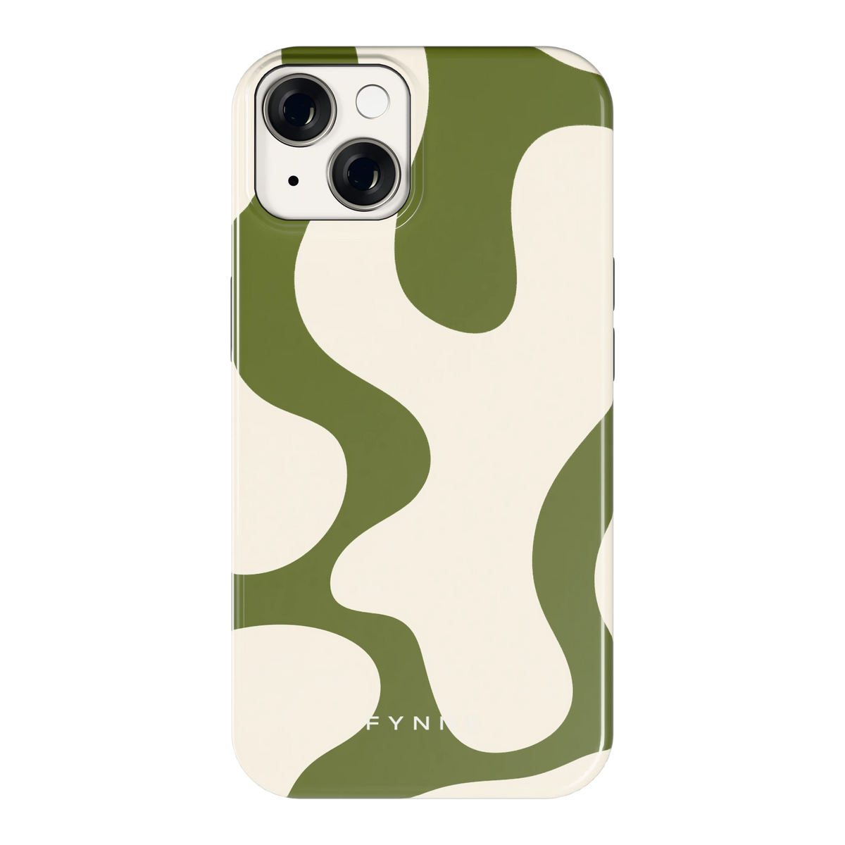 Olijfvlekken hoesje voor iPhone 14, achterkant