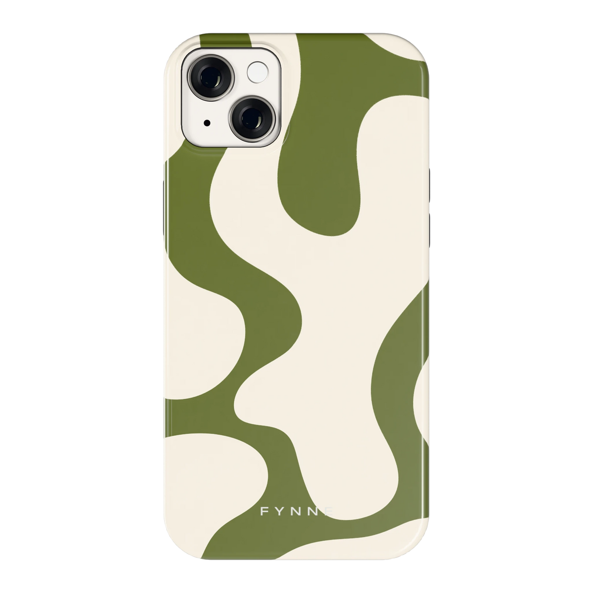 Olijfvlekken hoesje voor iPhone 14 Plus, achterkant