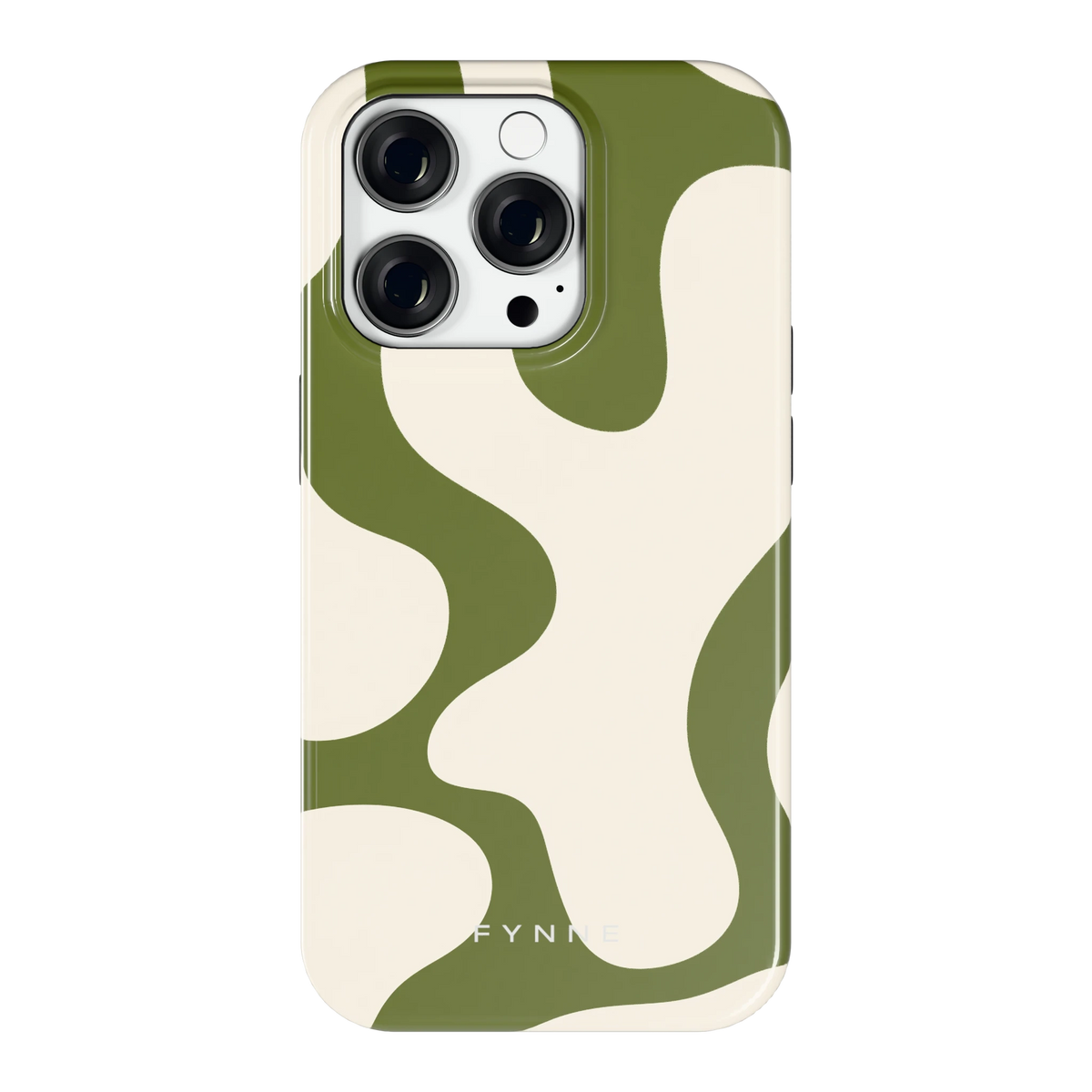 Olijfvlekken hoesje voor iPhone 14 Pro, achterkant