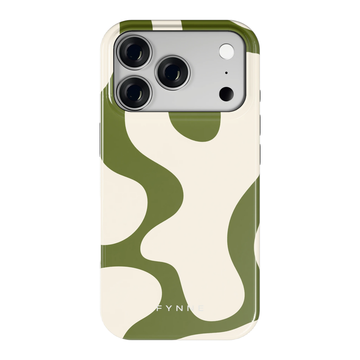 Olijfvlekken hoesje voor iPhone 18 Pro, achterkant