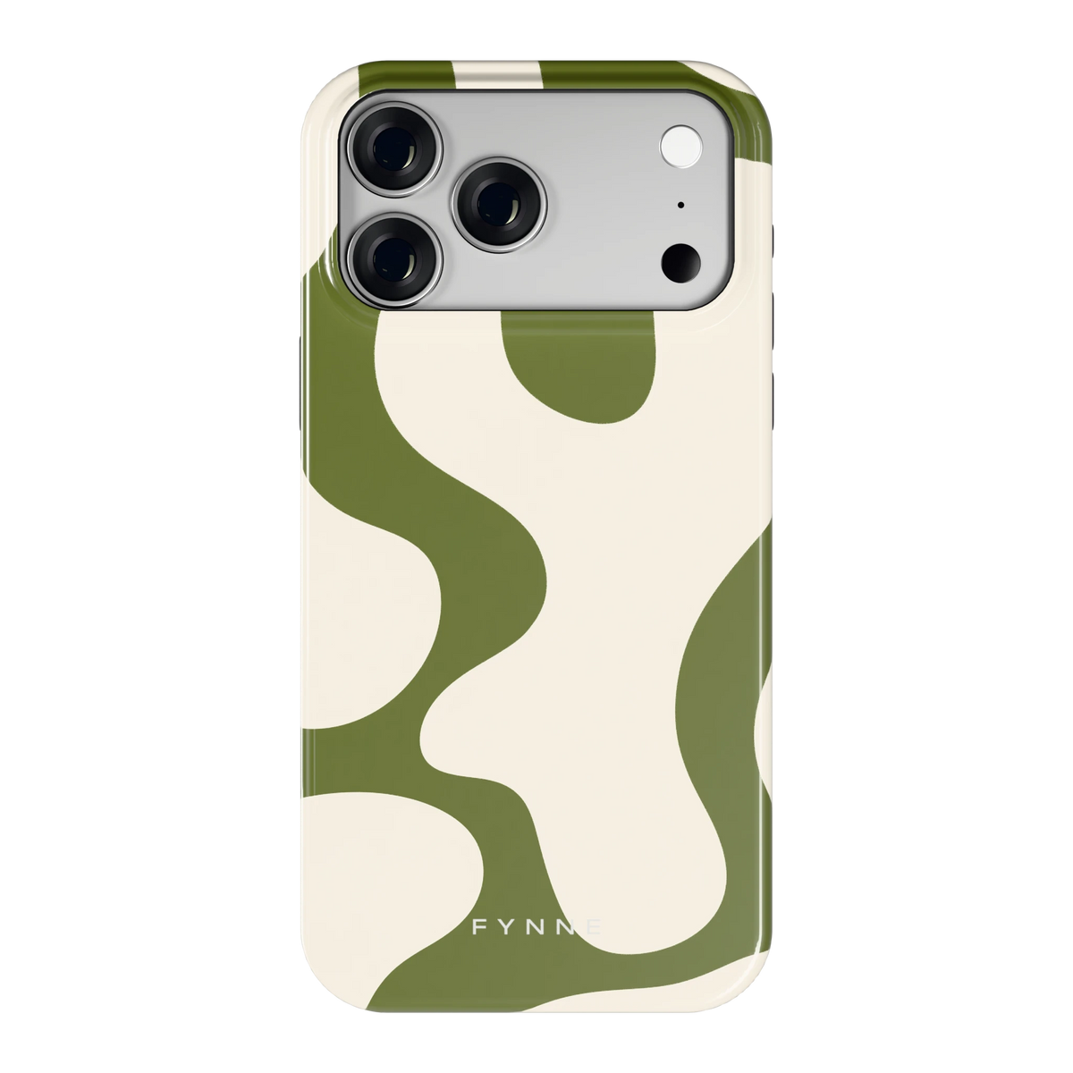 Olijfvlekken hoesje voor iPhone 18 Pro Max, achterkant
