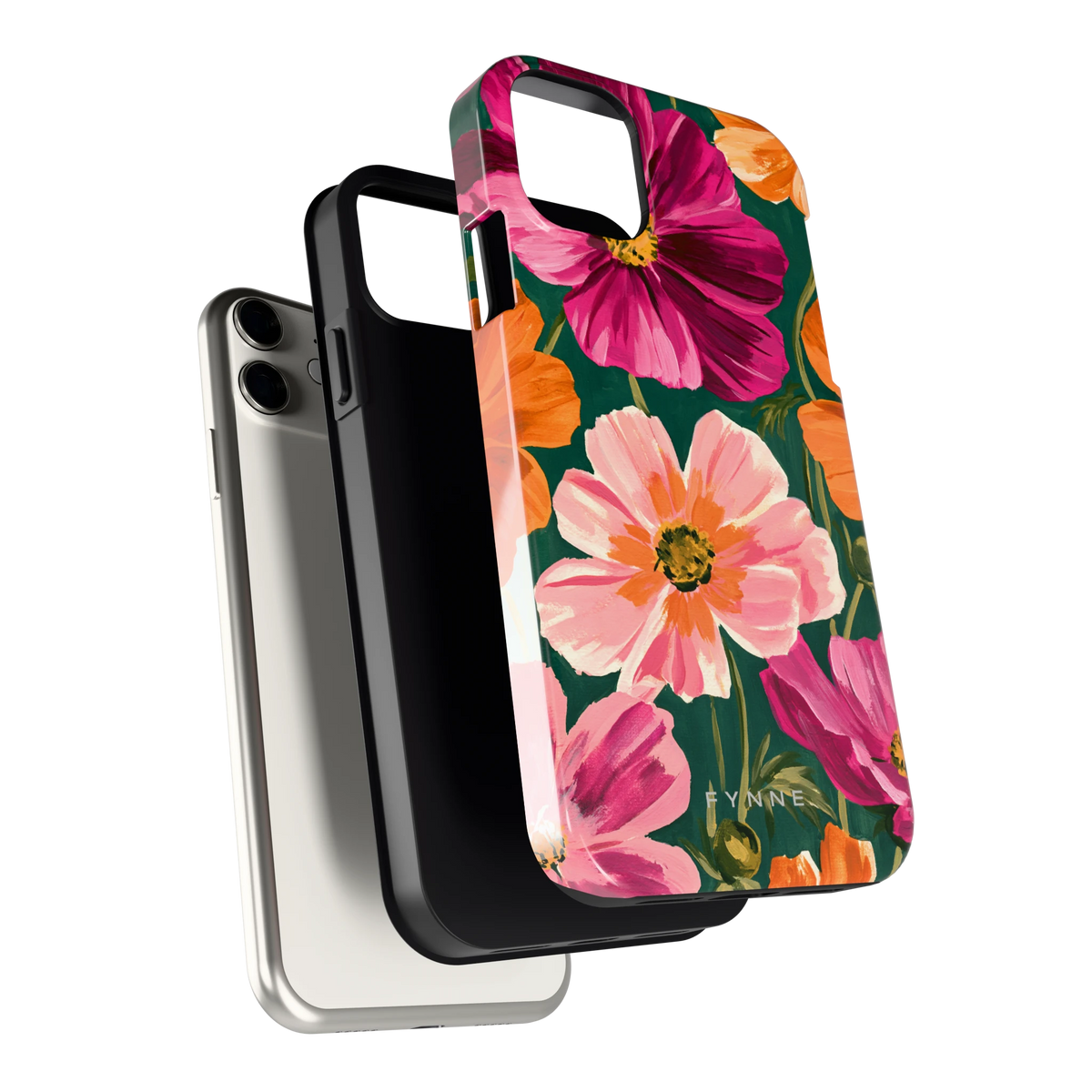 Geschilderde Cosmea hoesje voor iPhone 11, los van de telefoon