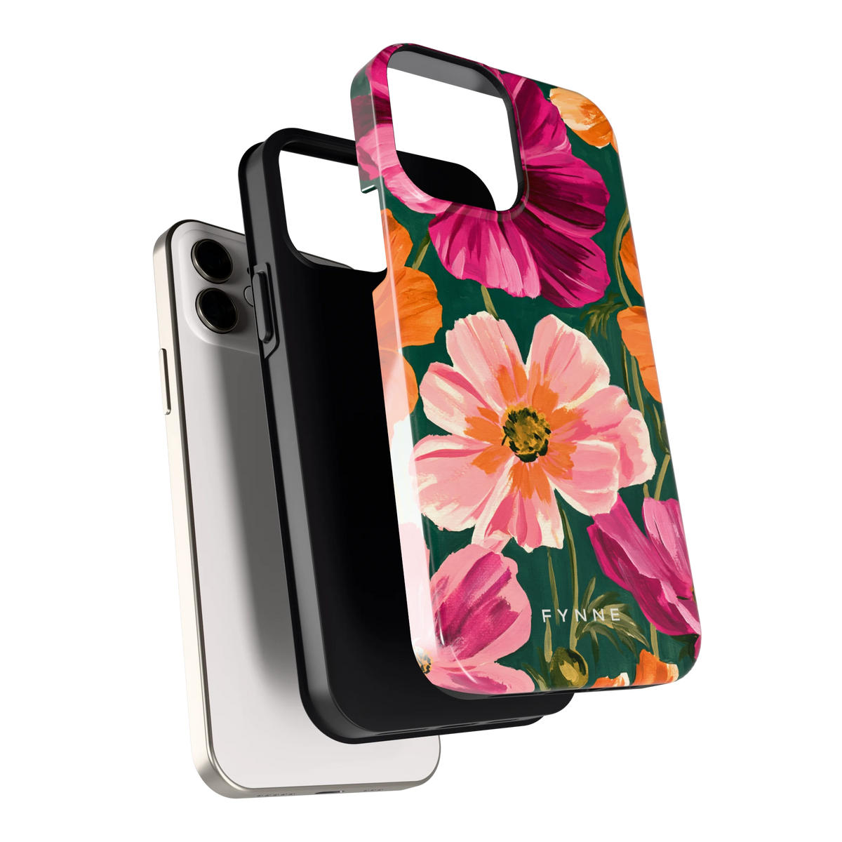 Geschilderde Cosmea hoesje voor iPhone 12, los van de telefoon