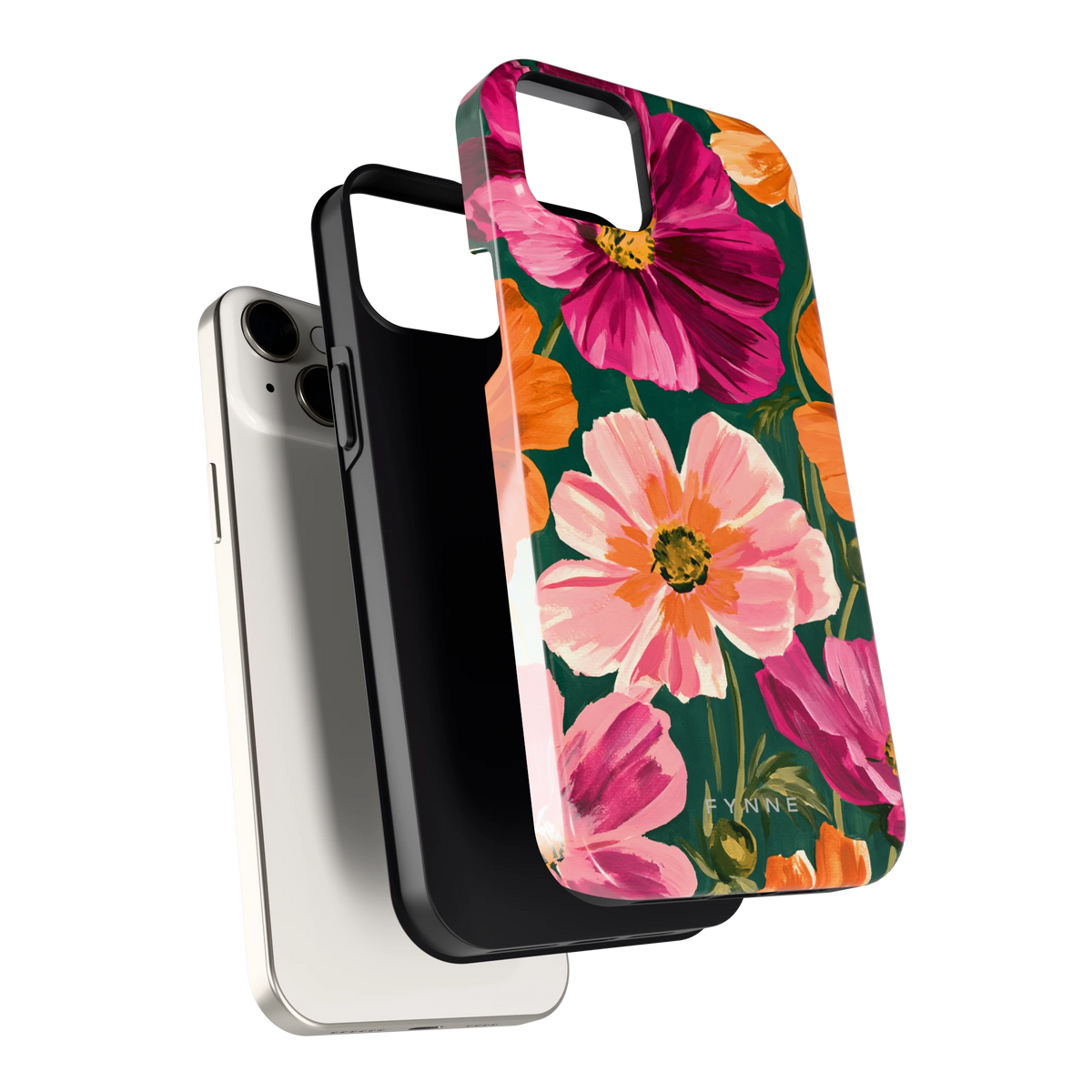 Geschilderde Cosmea hoesje voor iPhone 14 Plus, los van de telefoon