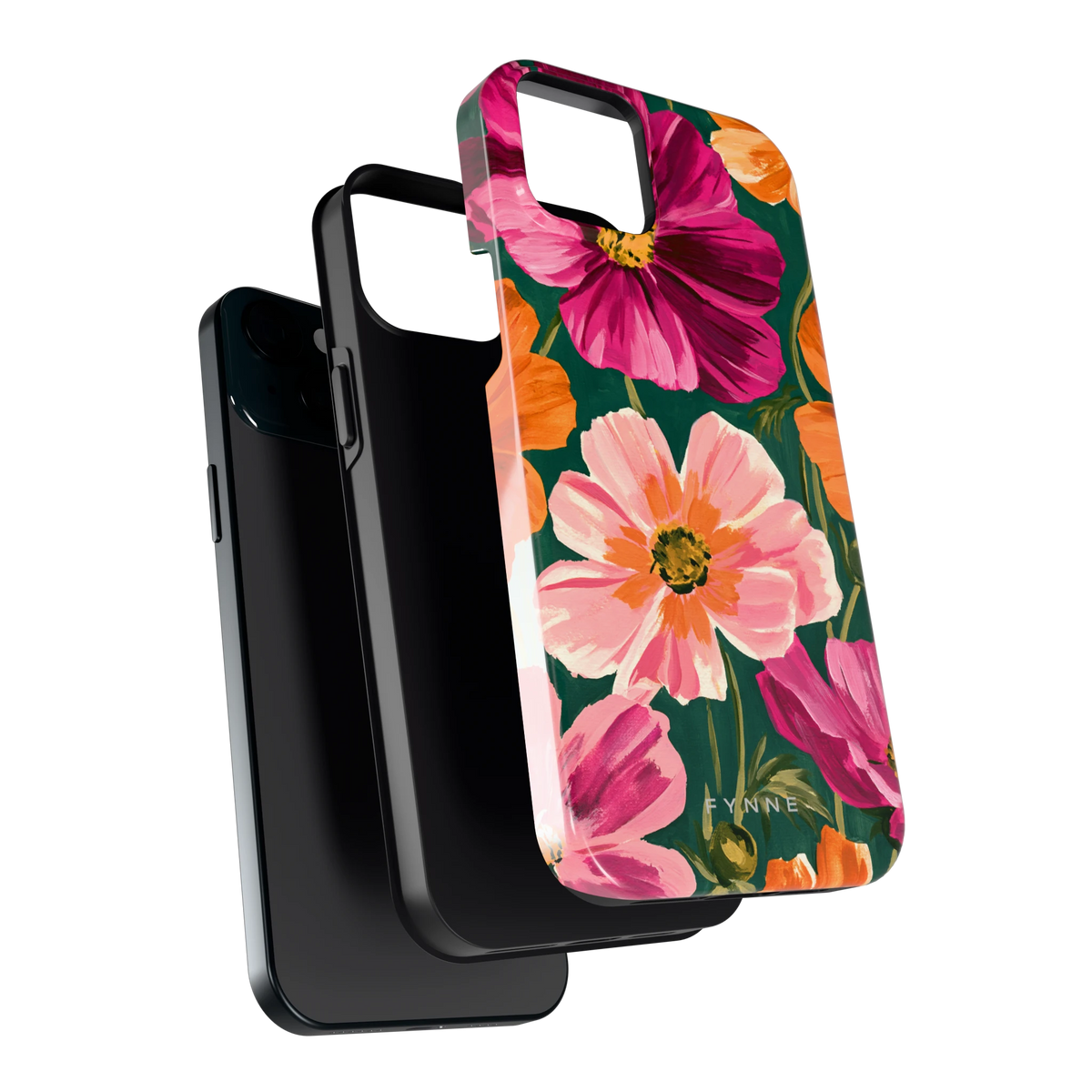 Geschilderde Cosmea hoesje voor iPhone 15 Plus, los van de telefoon