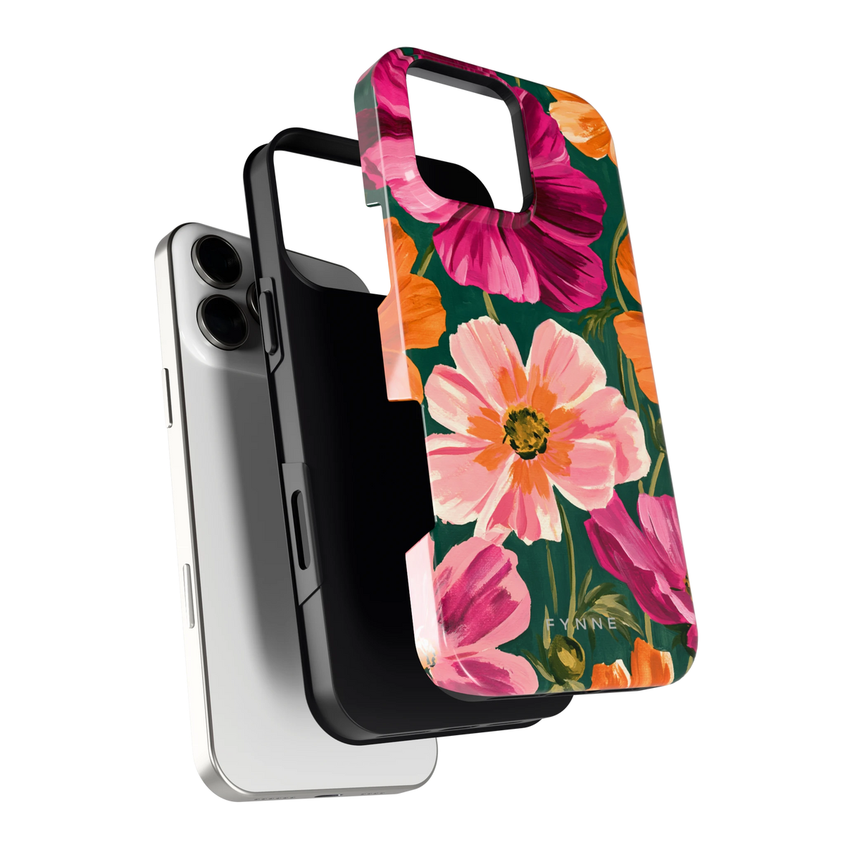 Geschilderde Cosmea hoesje voor iPhone 16 Pro Max, los van de telefoon