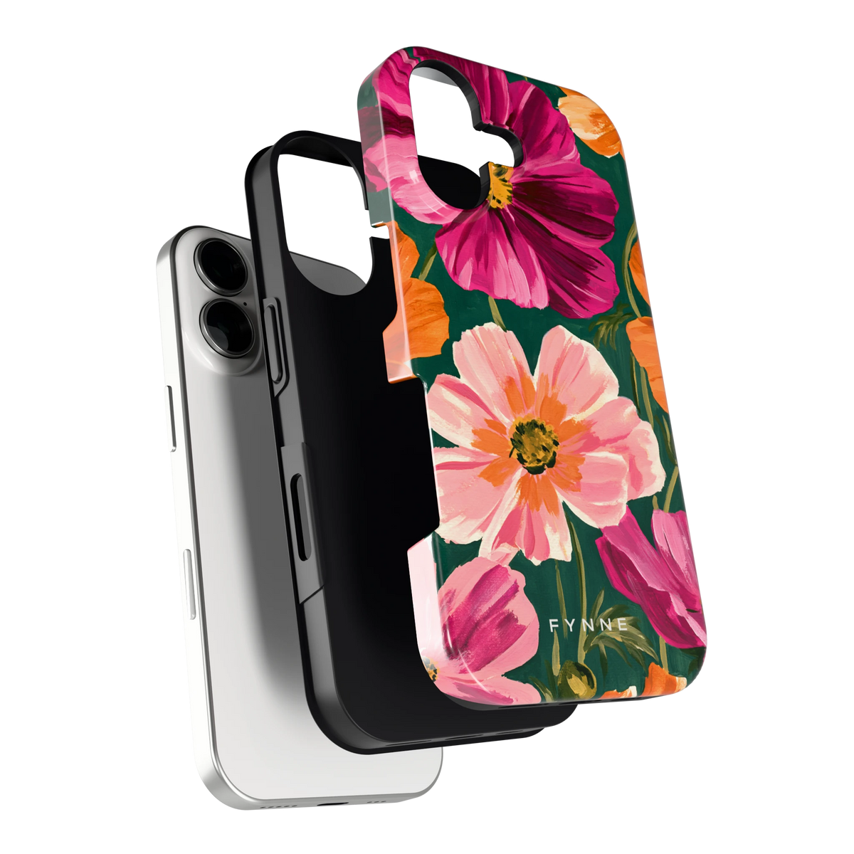 Geschilderde Cosmea hoesje voor iPhone 17, los van de telefoon