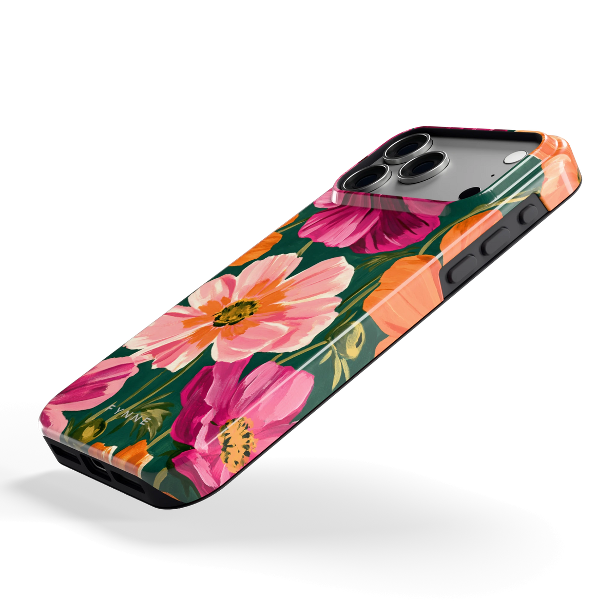 Geschilderde Cosmea hoesje voor iPhone 18 Pro Max, schuin