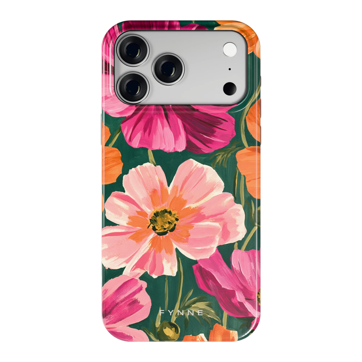 Geschilderde Cosmea hoesje voor iPhone 18 Pro Max, achterkant