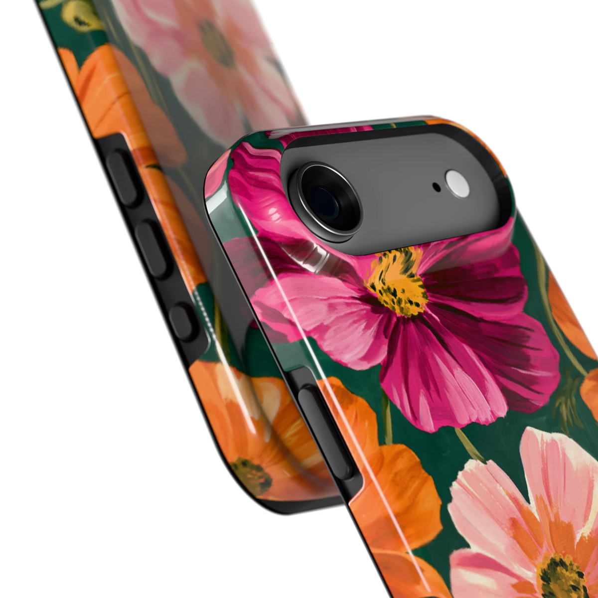 Geschilderde Cosmea hoesje voor iPhone Air, close-up