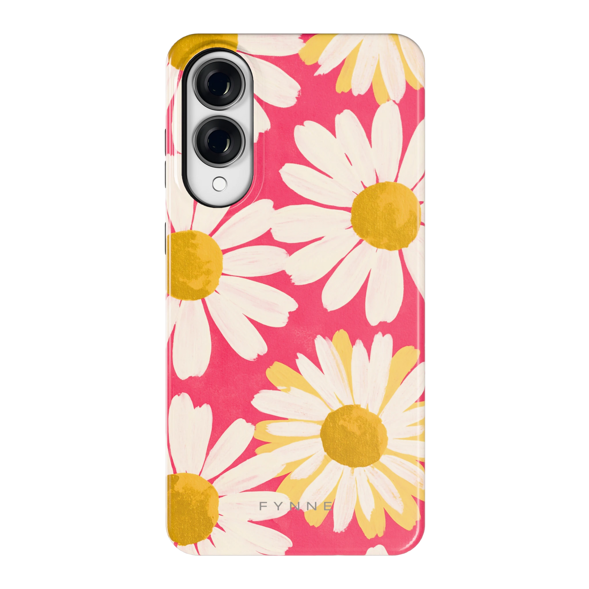 Geschilderde madeliefjes hoesje voor Galaxy S25 Edge, achterkant