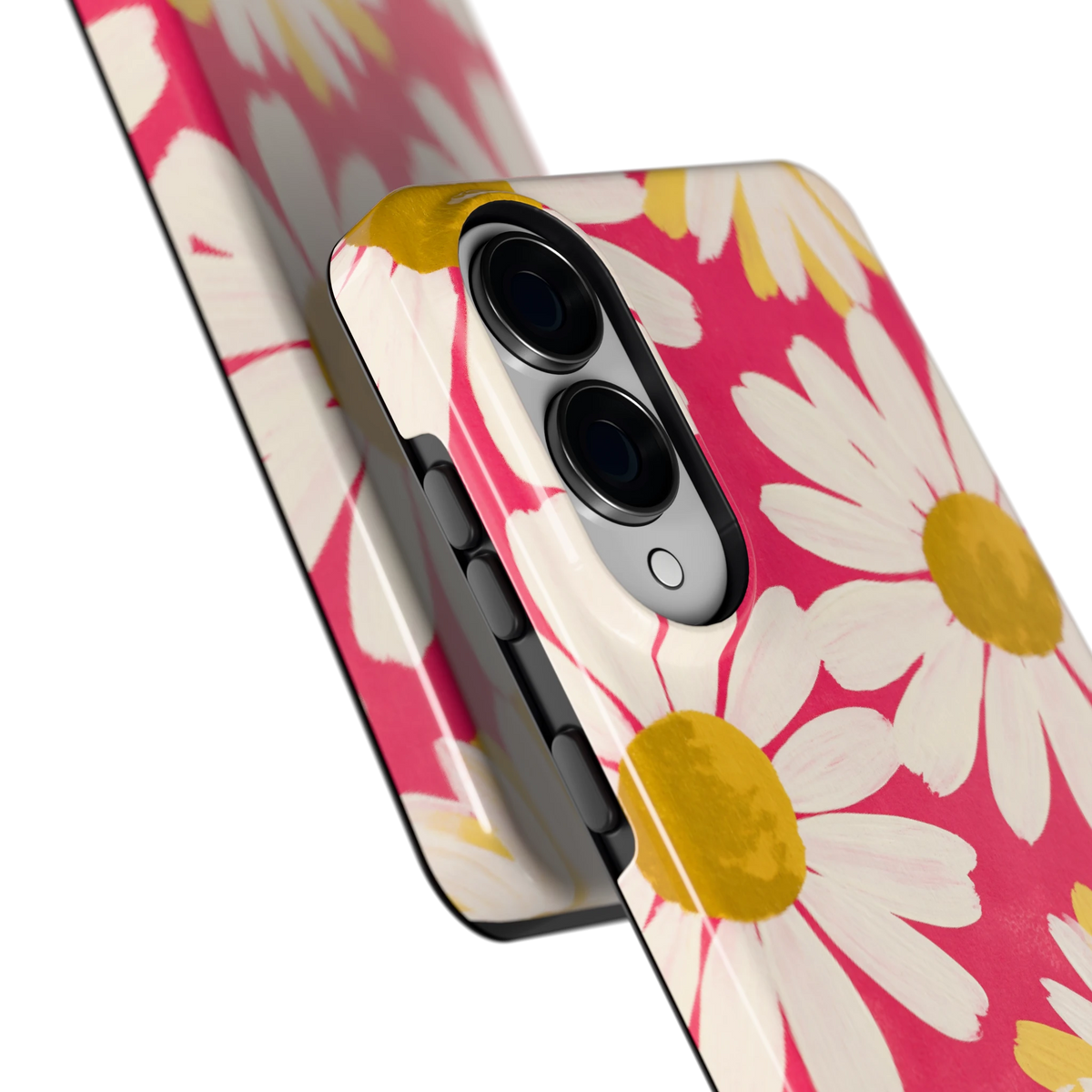 Geschilderde madeliefjes hoesje voor Galaxy S25 Edge, close-up