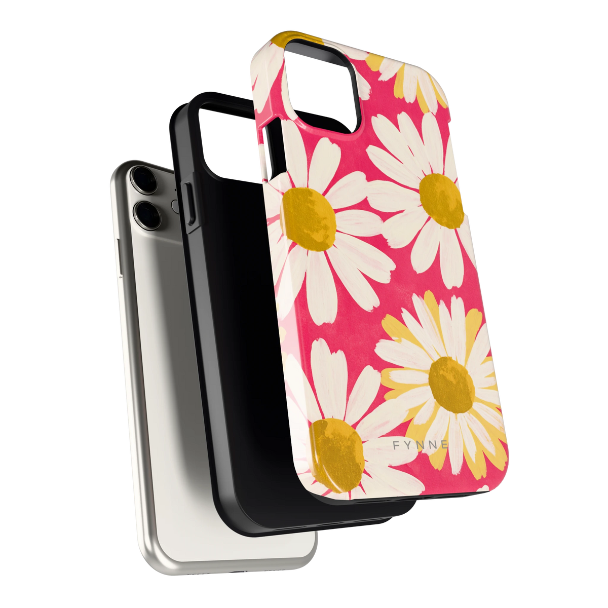 Geschilderde madeliefjes hoesje voor iPhone 11, los van de telefoon