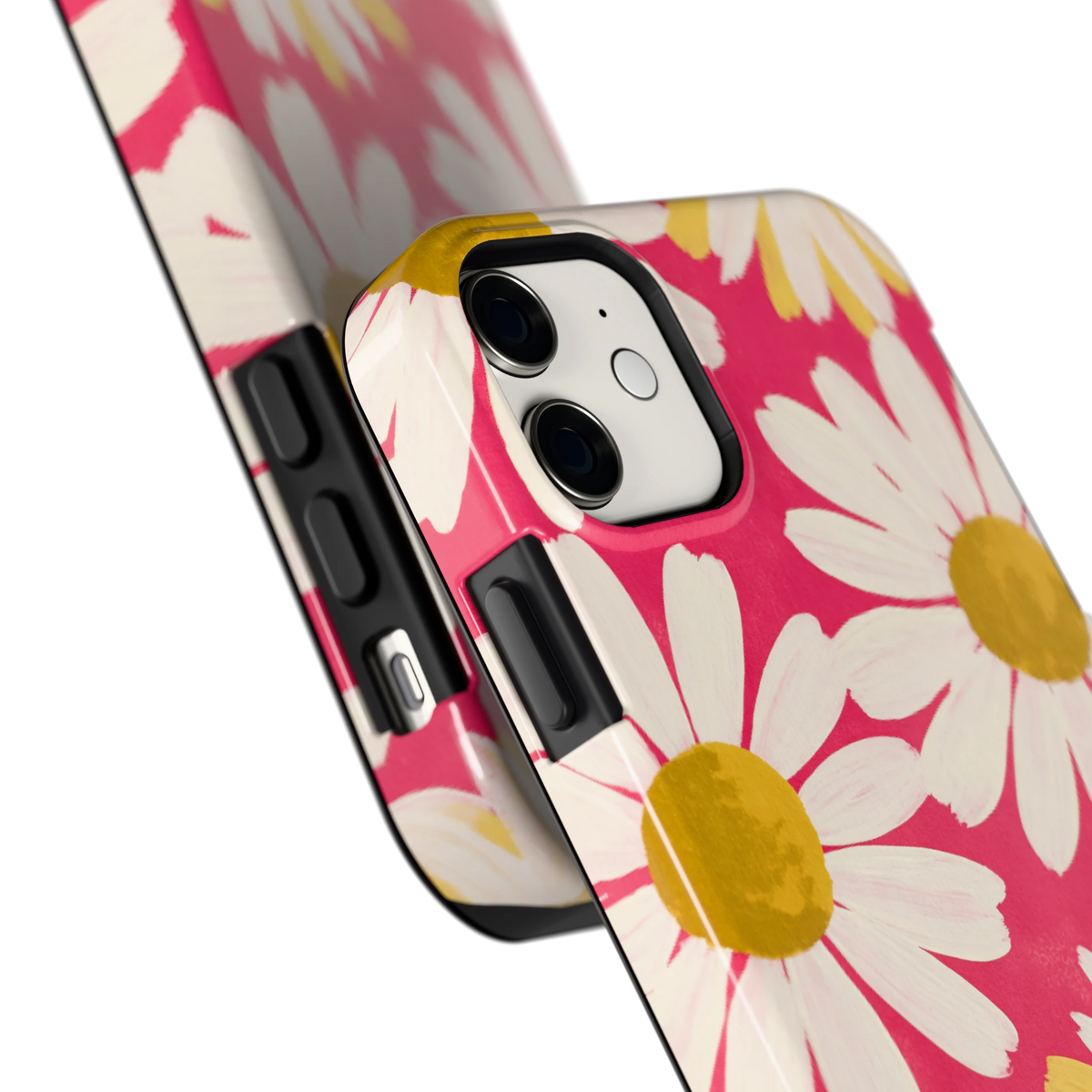 Geschilderde madeliefjes hoesje voor iPhone 11, close-up