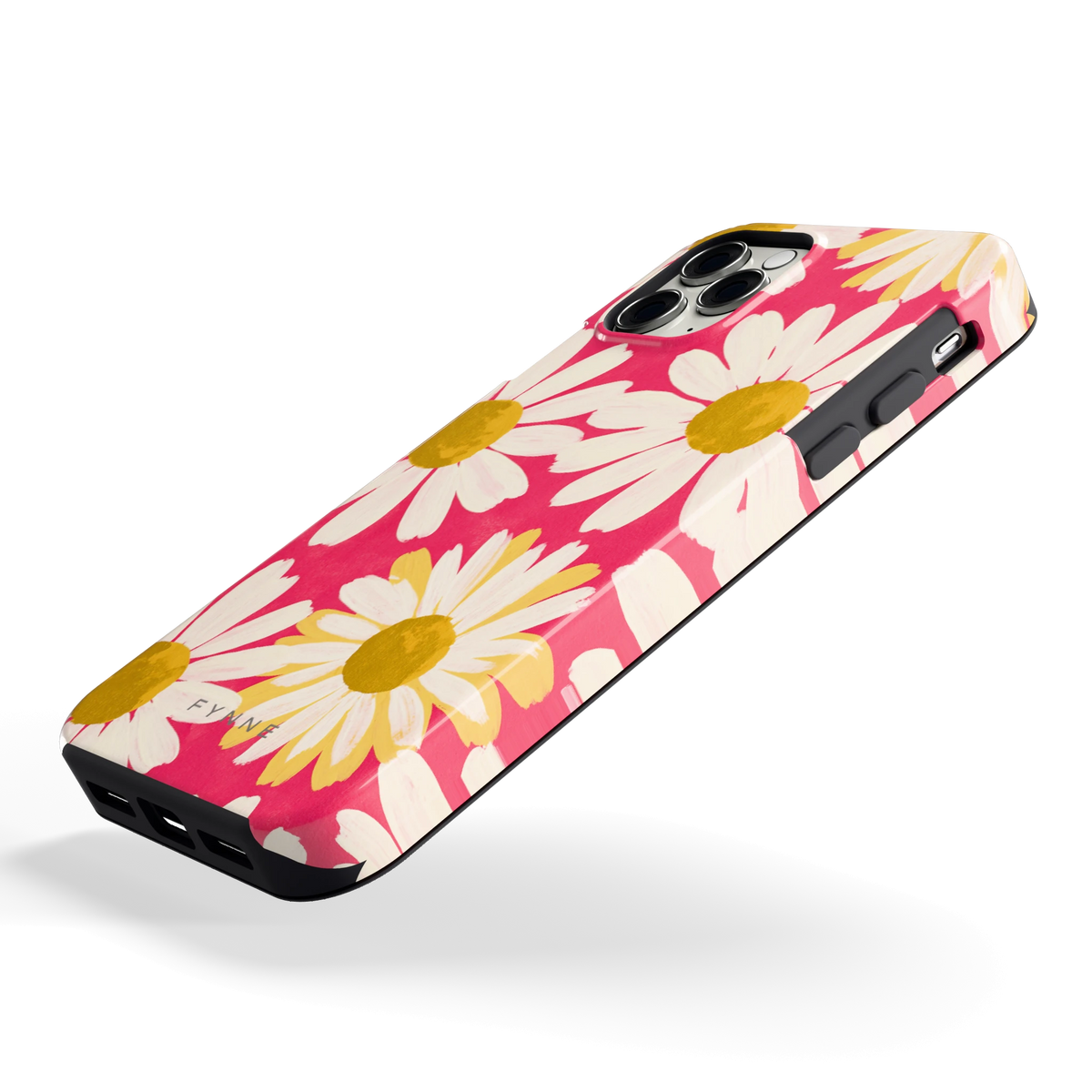 Geschilderde madeliefjes hoesje voor iPhone 11 Pro, schuin
