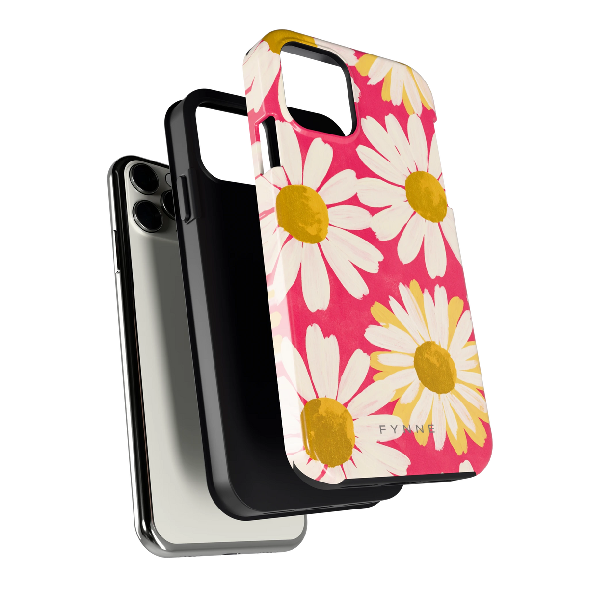 Geschilderde madeliefjes hoesje voor iPhone 11 Pro, los van de telefoon