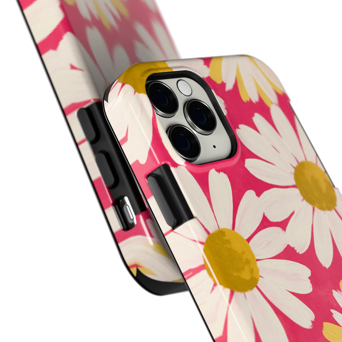 Geschilderde madeliefjes hoesje voor iPhone 11 Pro, close-up