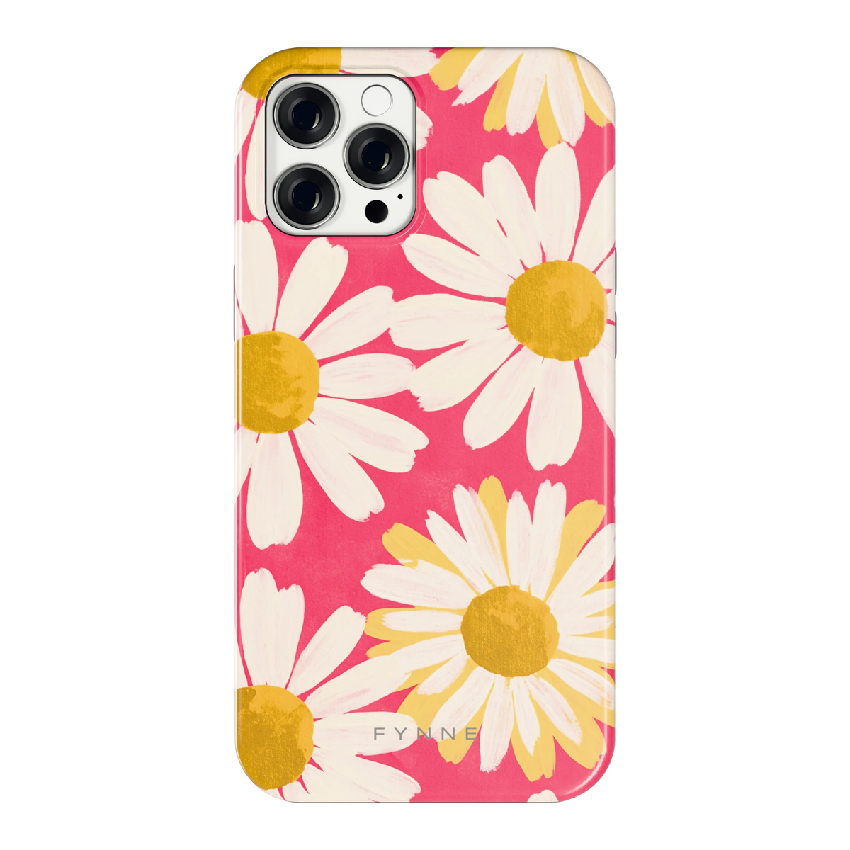 Geschilderde madeliefjes hoesje voor iPhone 12 Pro Max, achterkant