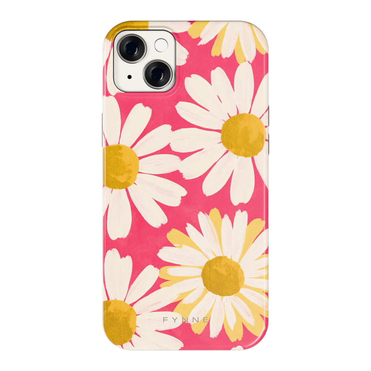 Geschilderde madeliefjes hoesje voor iPhone 14 Plus, achterkant